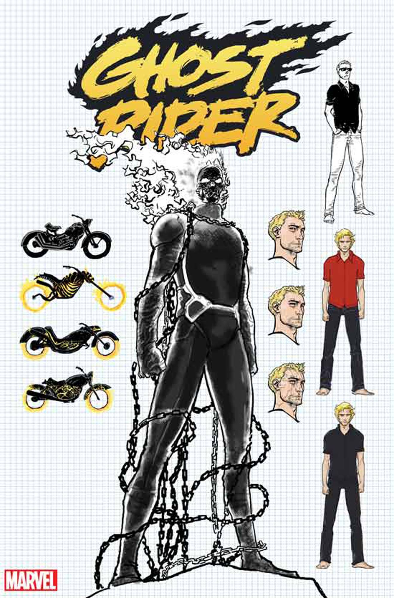 MARVEL COMICS MARVEL COMICS GHOST RIDER #3 KUDER DESIGN VAR