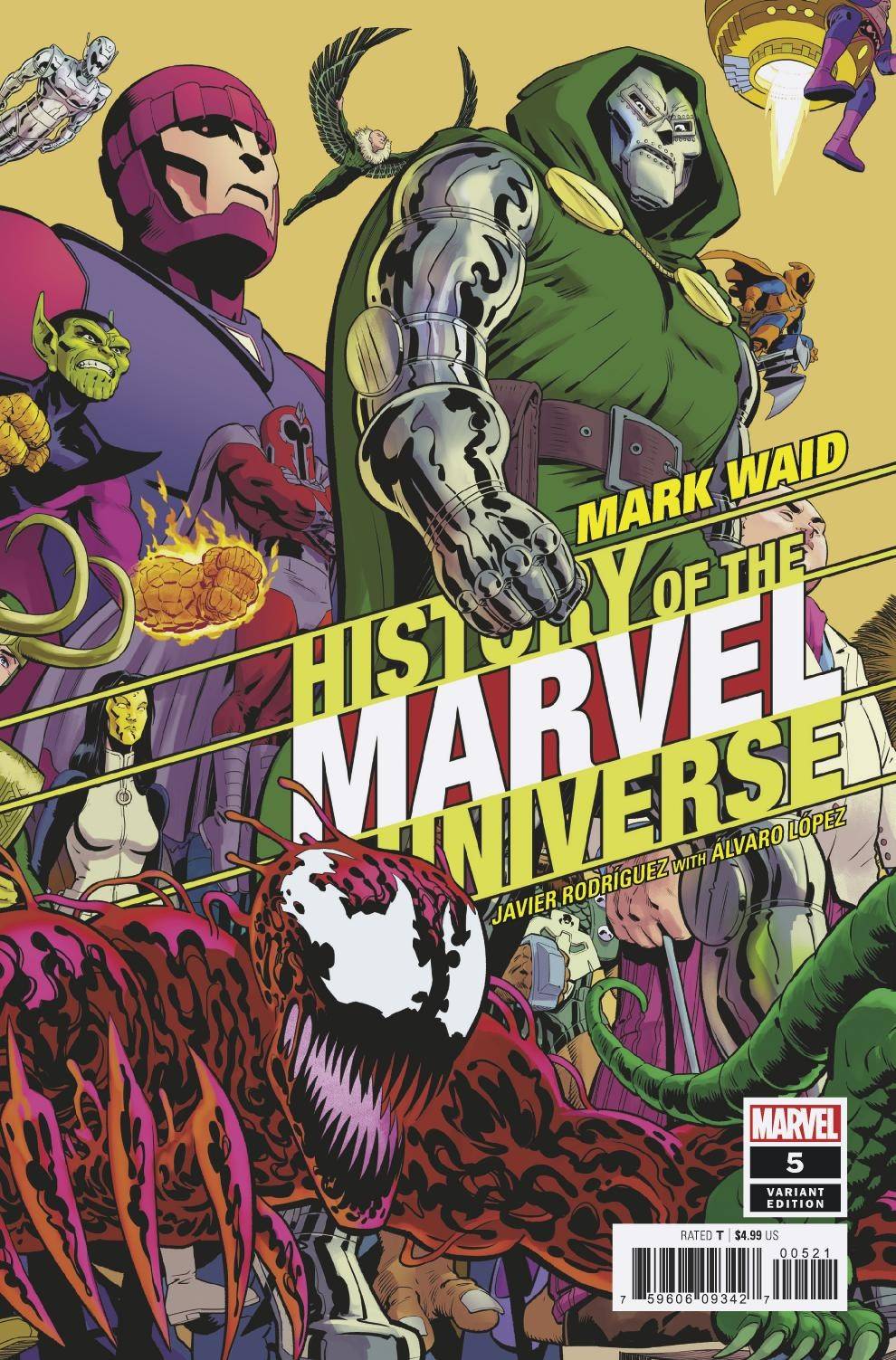 MARVEL COMICS MARVEL COMICS HISTORY OF MARVEL UNIVERSE #5 (OF 6) RODRIGUEZ VAR