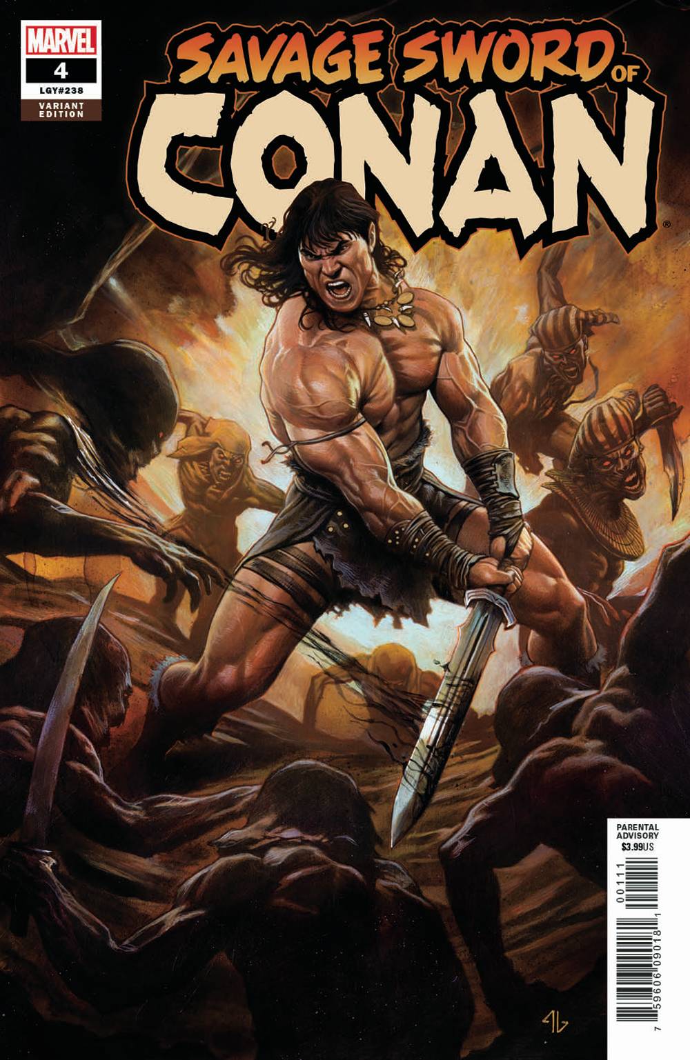 MARVEL COMICS MARVEL COMICS SAVAGE SWORD OF CONAN #4 GRANOV VAR