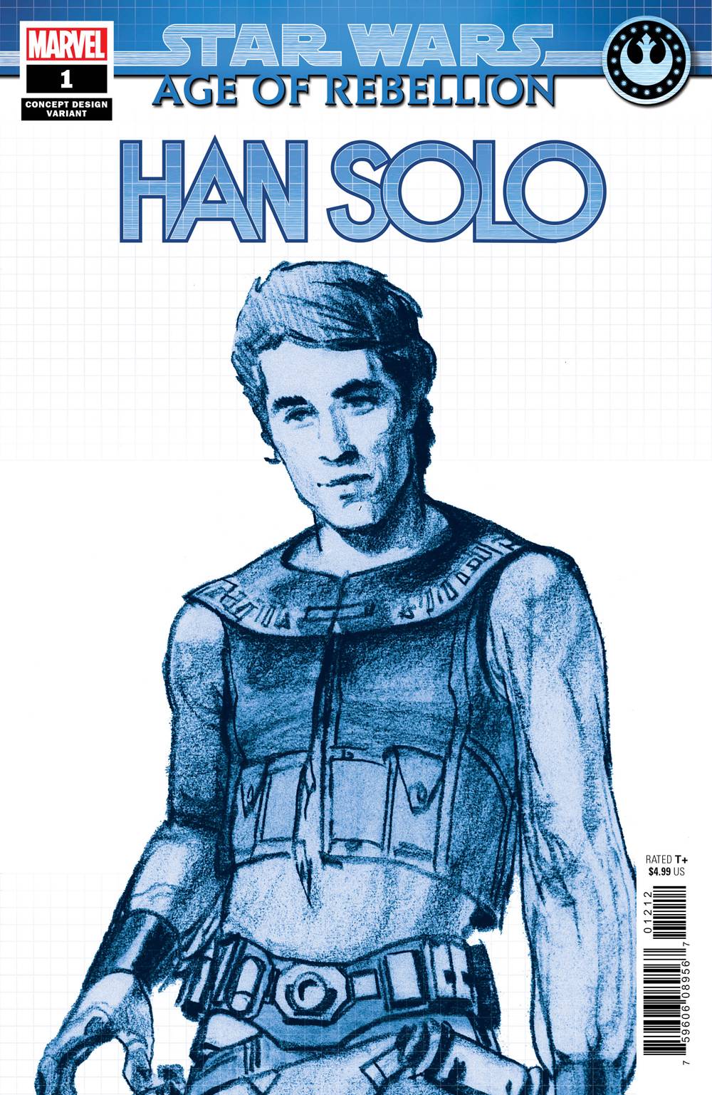 MARVEL COMICS MARVEL COMICS STAR WARS AOR HAN SOLO #1 CONCEPT VAR
