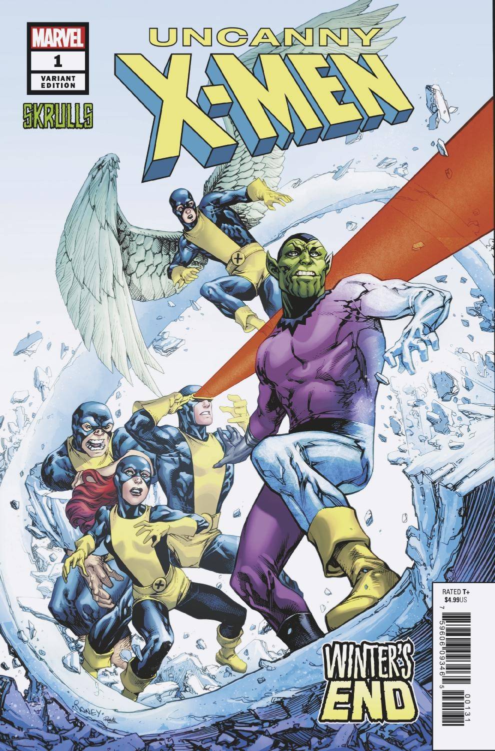 MARVEL COMICS MARVEL COMICS UNCANNY X-MEN WINTERS END #1 SKRULLS VAR