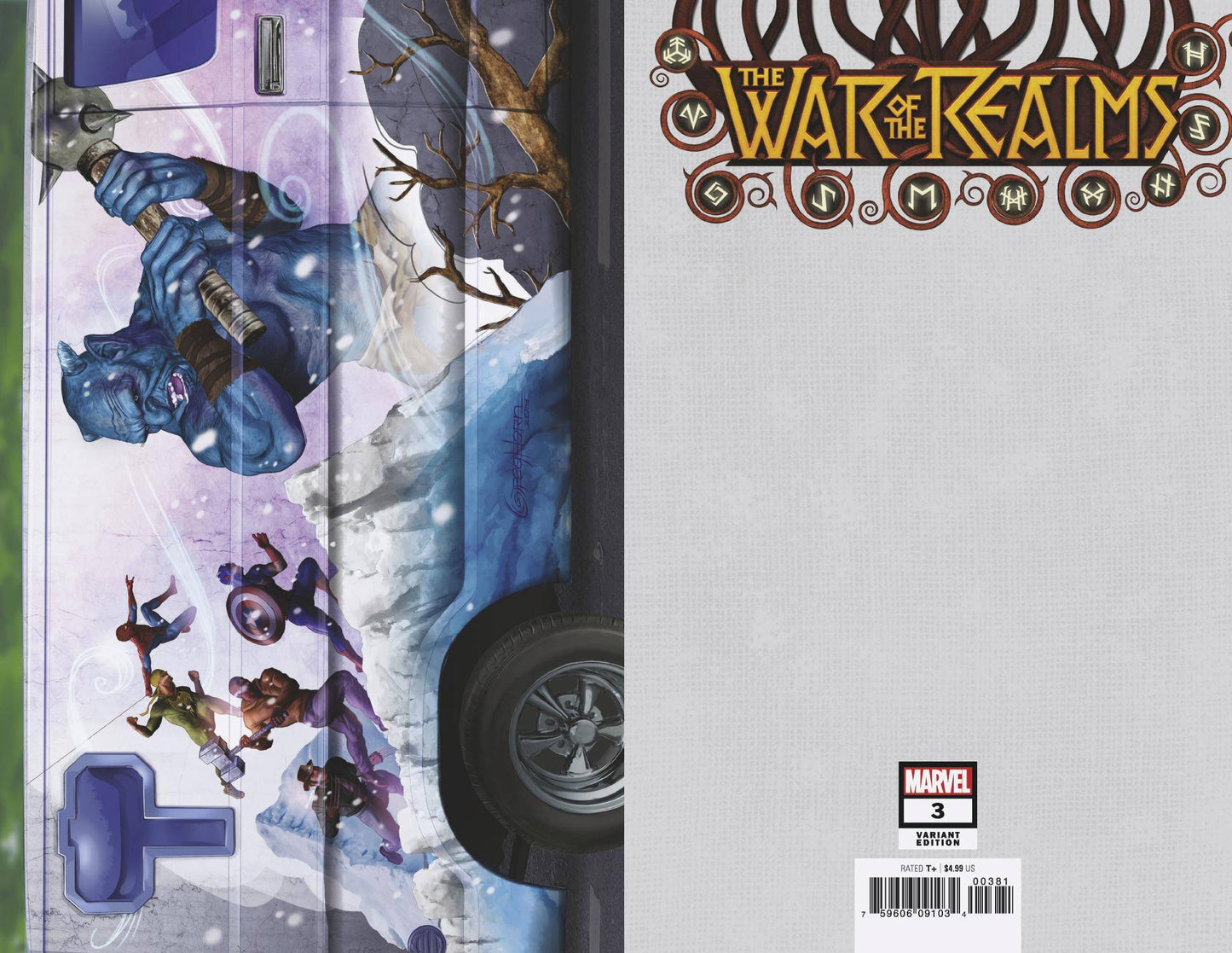 MARVEL COMICS MARVEL COMICS WAR OF REALMS #3 (OF 6) HORN VAN VAR