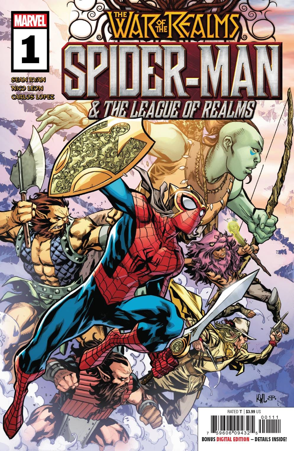 MARVEL COMICS MARVEL COMICS WAR OF REALMS SPIDER-MAN & LEAGUE OF REALMS #1 (OF 3)