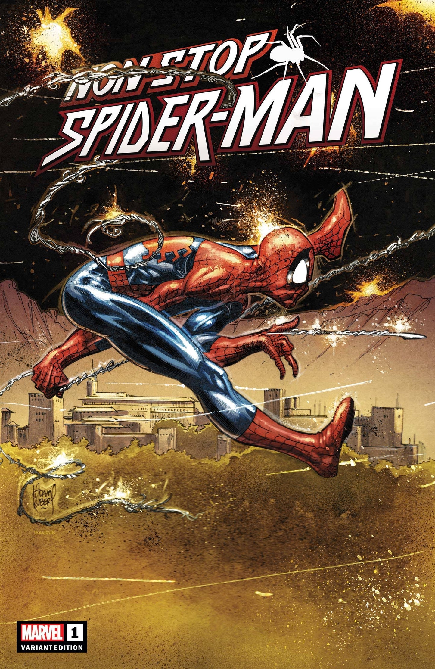 MARVEL COMICS NON-STOP SPIDER-MAN #1 KUBERT VAR