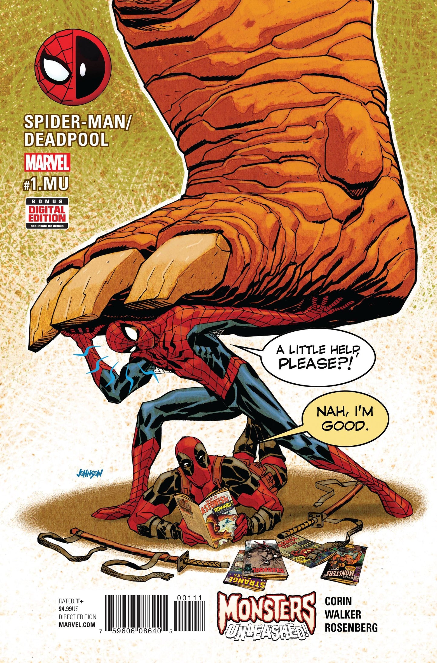 MARVEL COMICS SPIDER-MAN DEADPOOL #1.MU