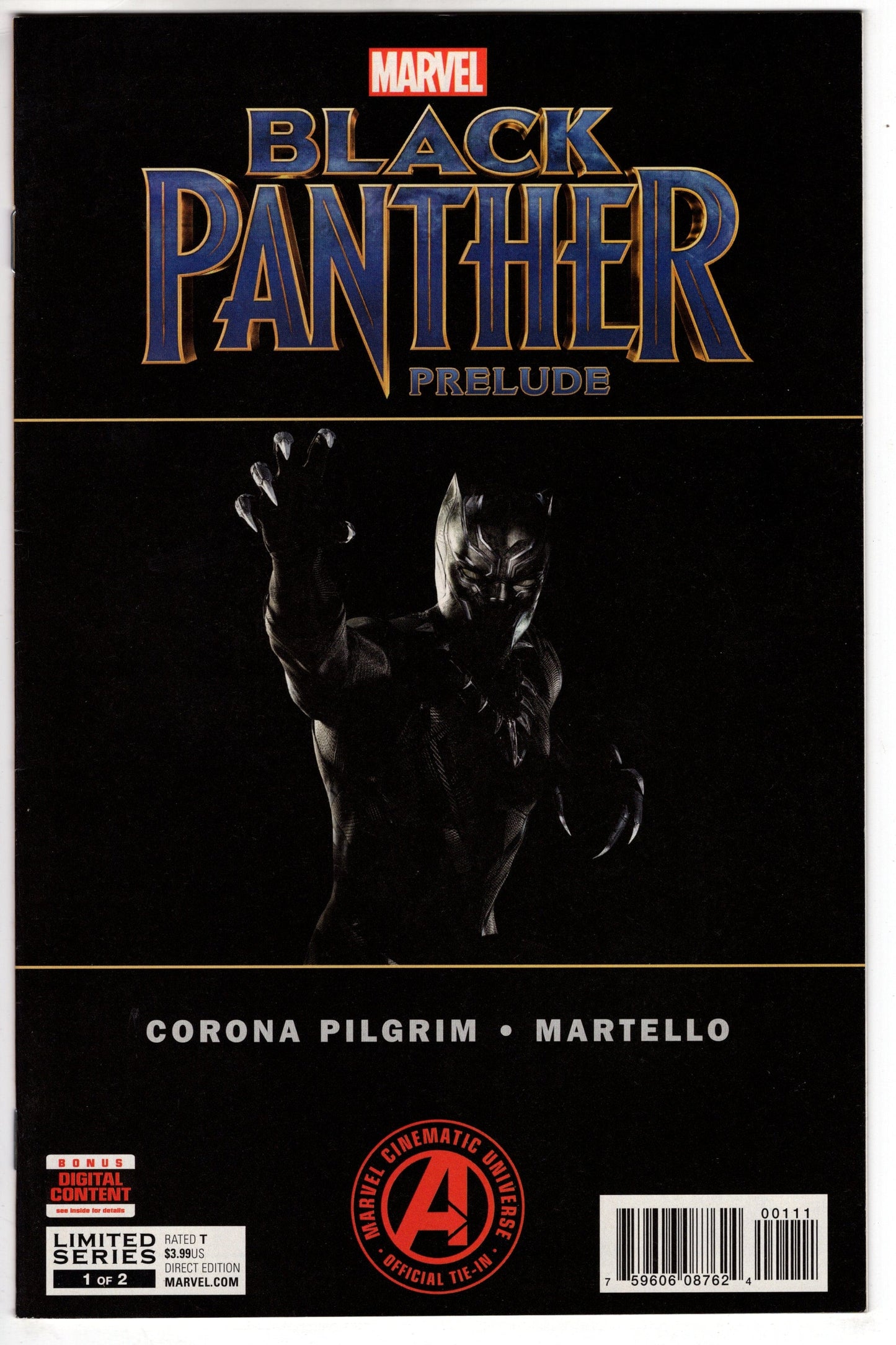 MARVEL COMICS VF+ BLACK PANTHER PRELUDE #1 (OF 2)