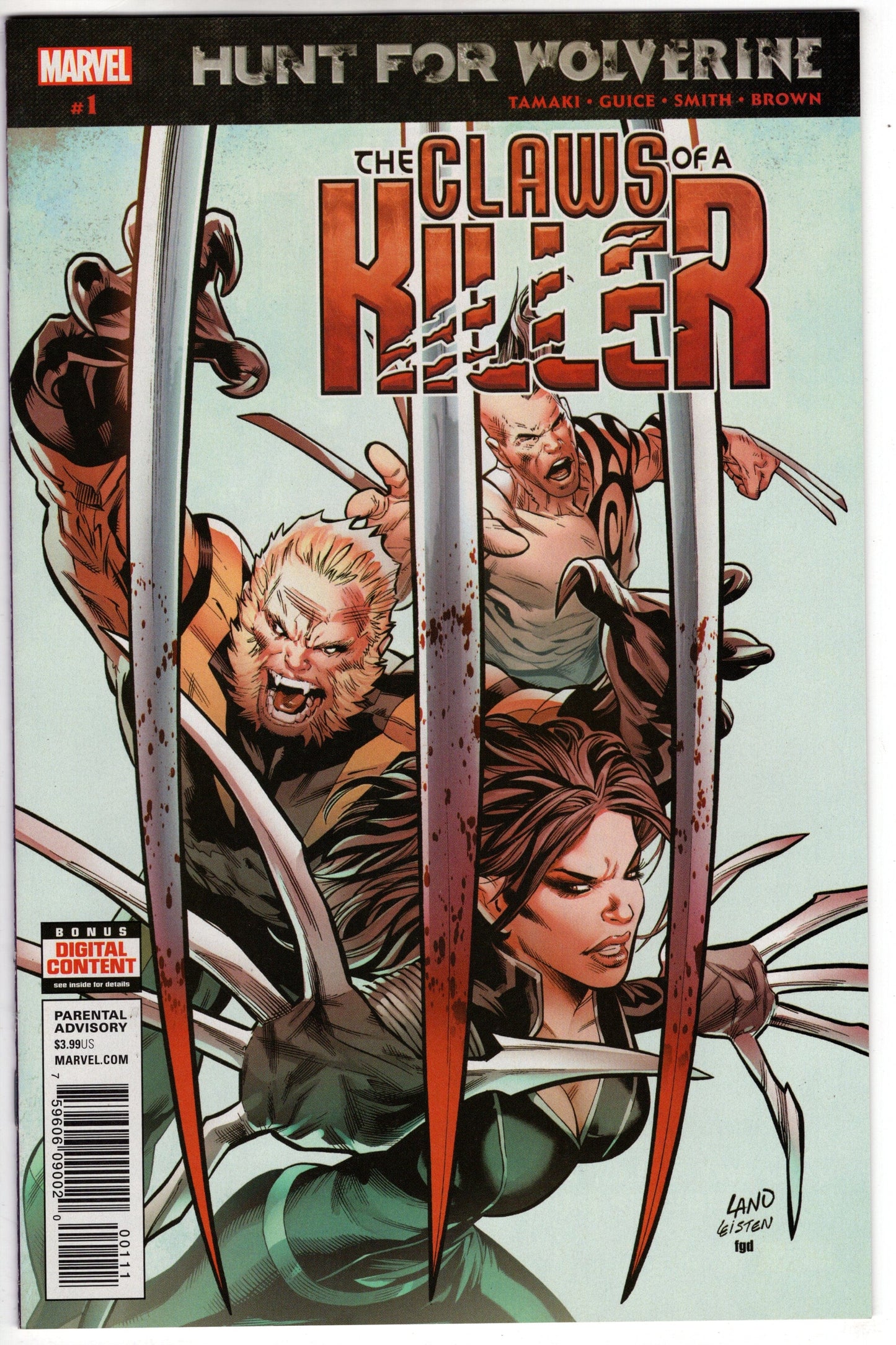 MARVEL COMICS VF/NM HUNT FOR WOLVERINE CLAWS OF KILLER #1 (OF 4)