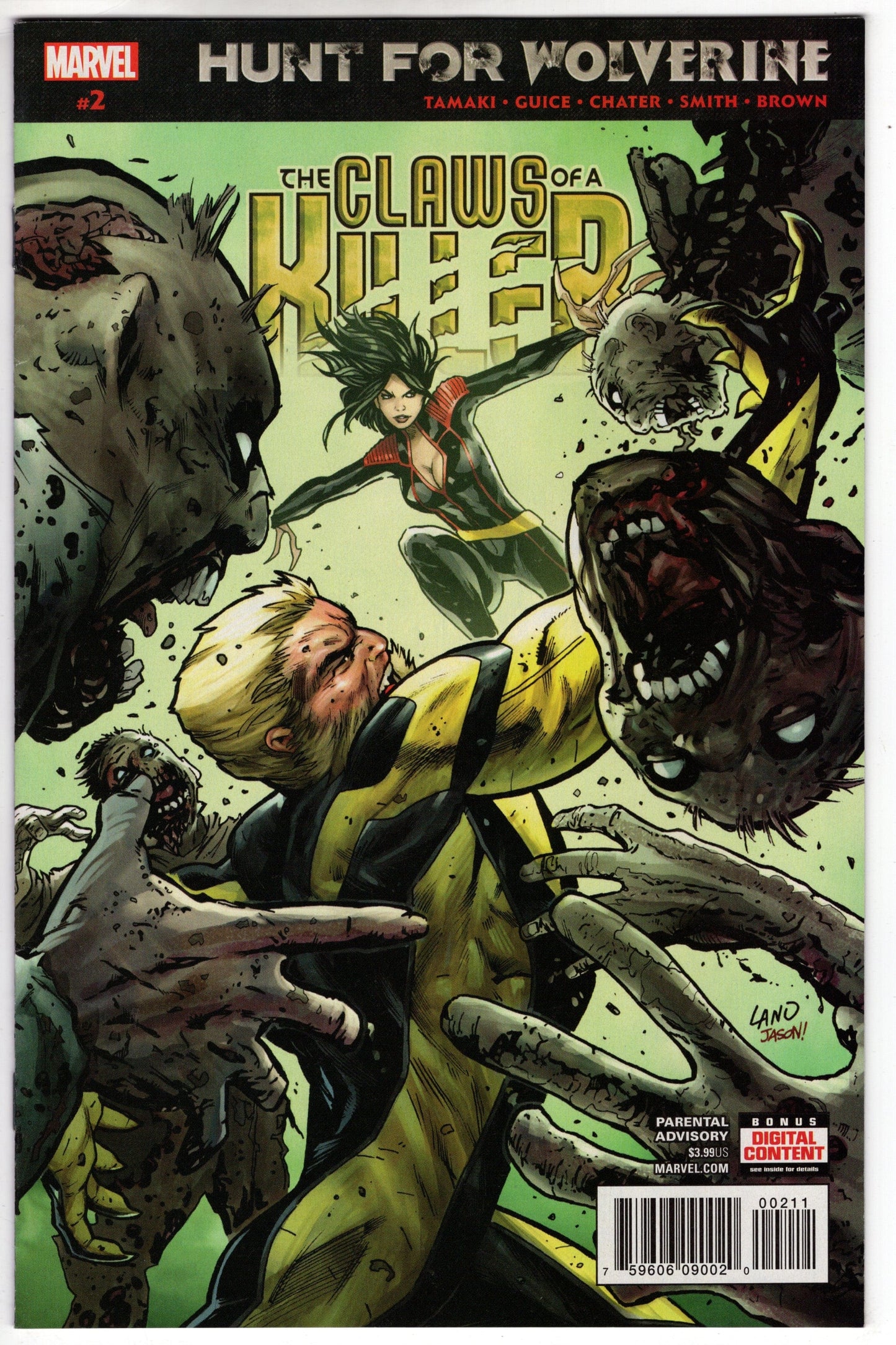 MARVEL COMICS VF/NM HUNT FOR WOLVERINE CLAWS OF KILLER #2 (OF 4)