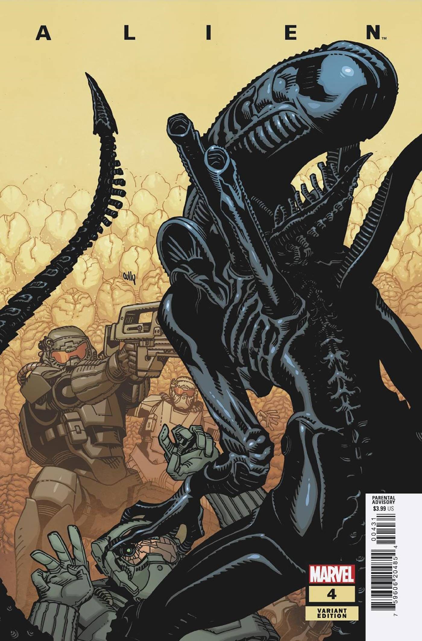 MARVEL PRH COMIC BOOK ALIEN #4 HAMNER VAR