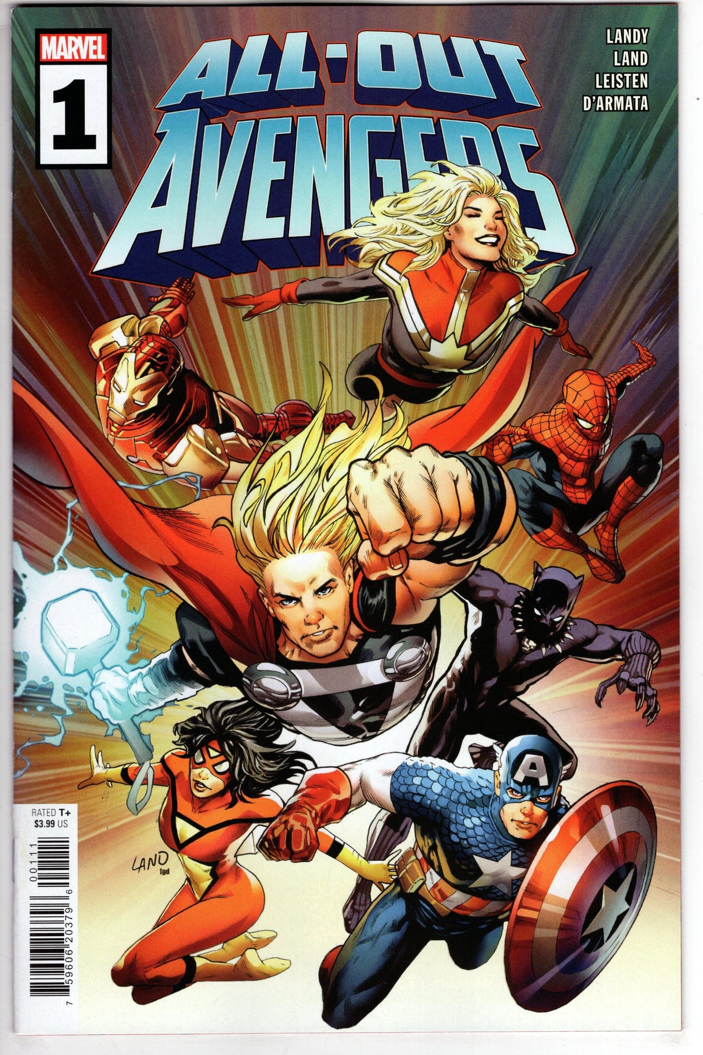 MARVEL PRH COMIC BOOK ALL-OUT AVENGERS #1