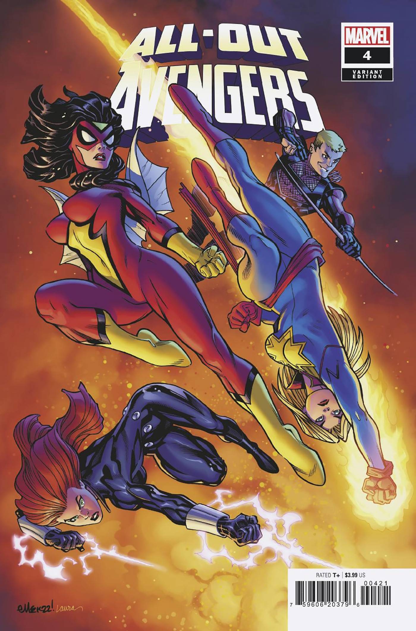 MARVEL PRH COMIC BOOK ALL-OUT AVENGERS #4 MCGUINNESS VAR