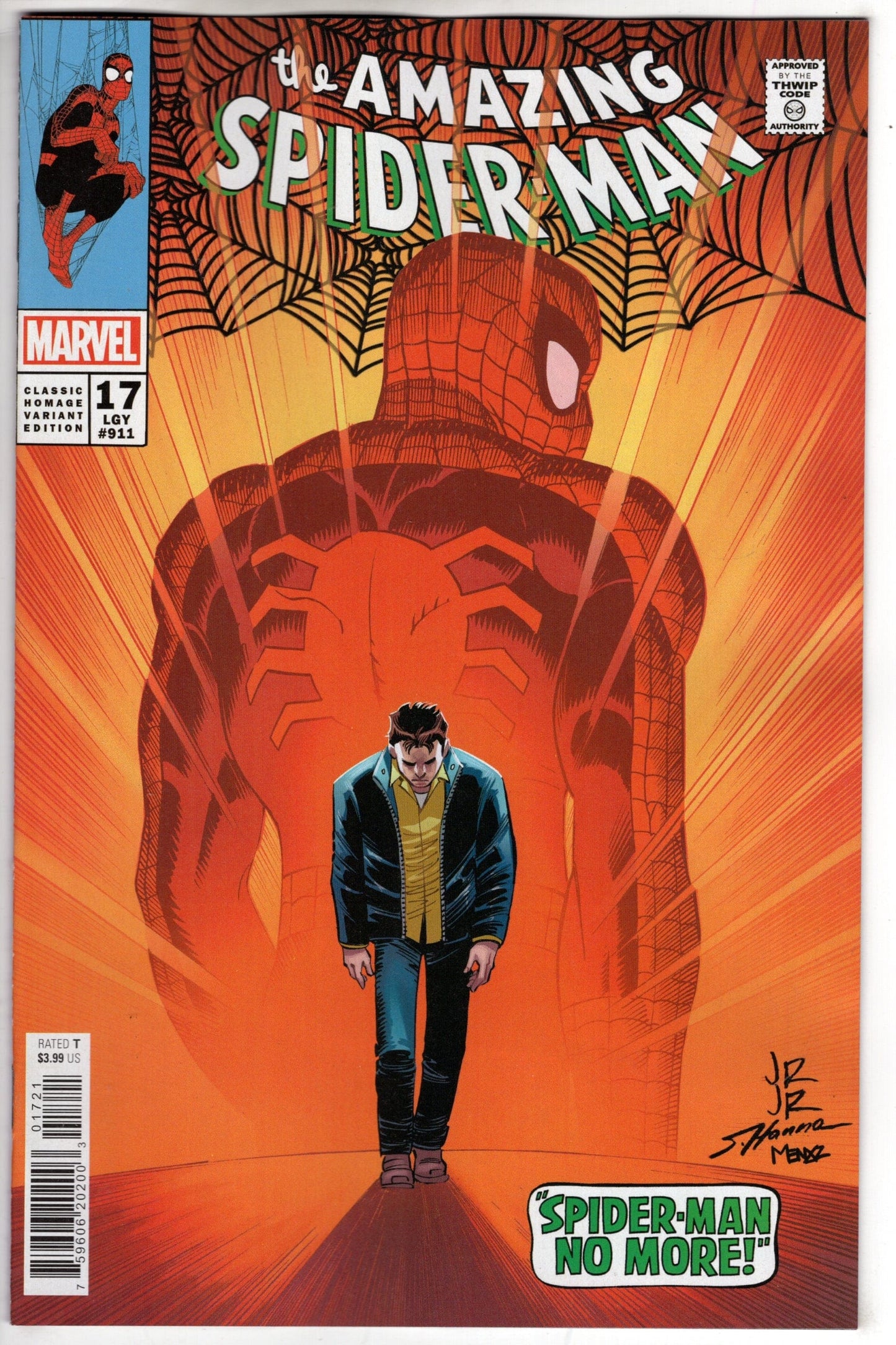 MARVEL PRH COMIC BOOK AMAZING SPIDER-MAN #17 JRJR CLASSIC HOMAGE Variant