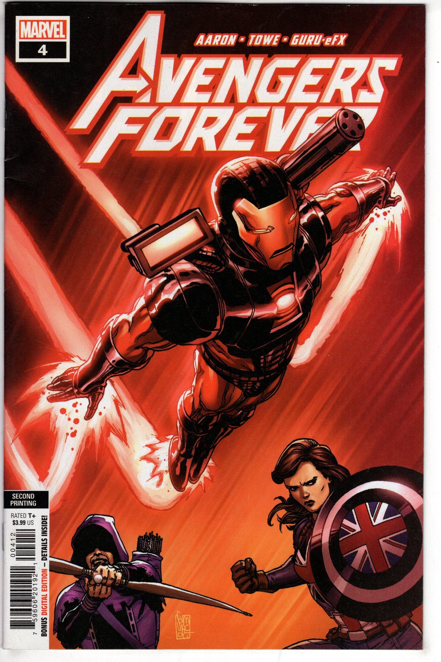 MARVEL PRH COMIC BOOK AVENGERS FOREVER #4 2ND PTG CAMUNCOLI VARIANT