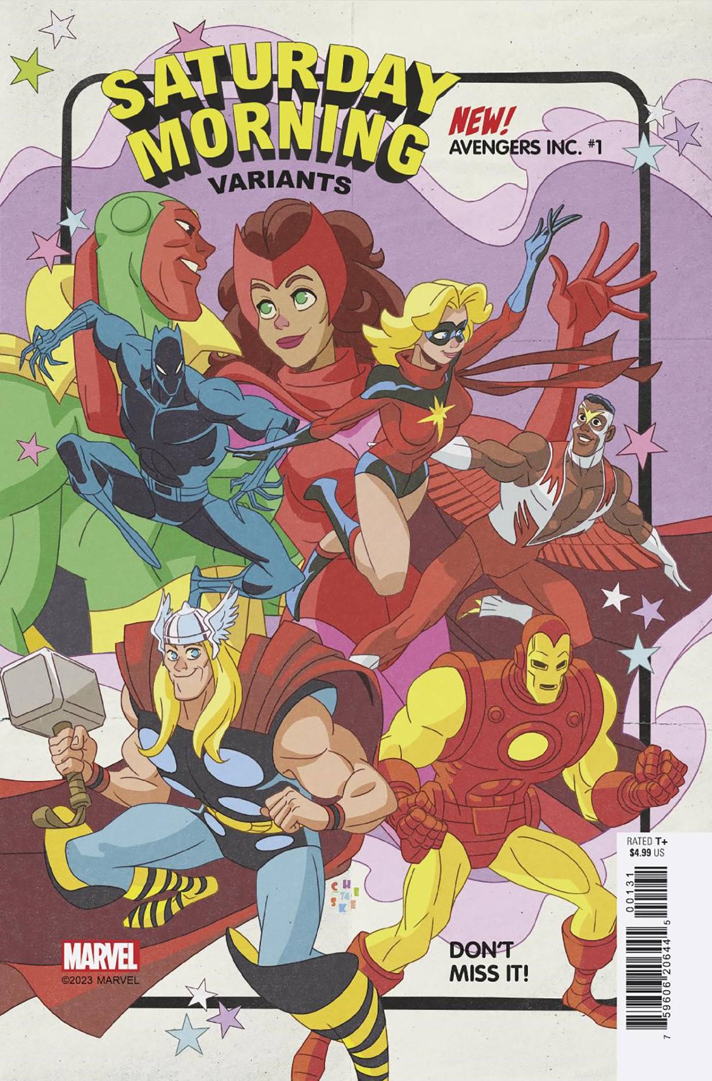 MARVEL PRH COMIC BOOK AVENGERS INC #1 SEAN GALLOWAY SATURDAY MORNING VAR