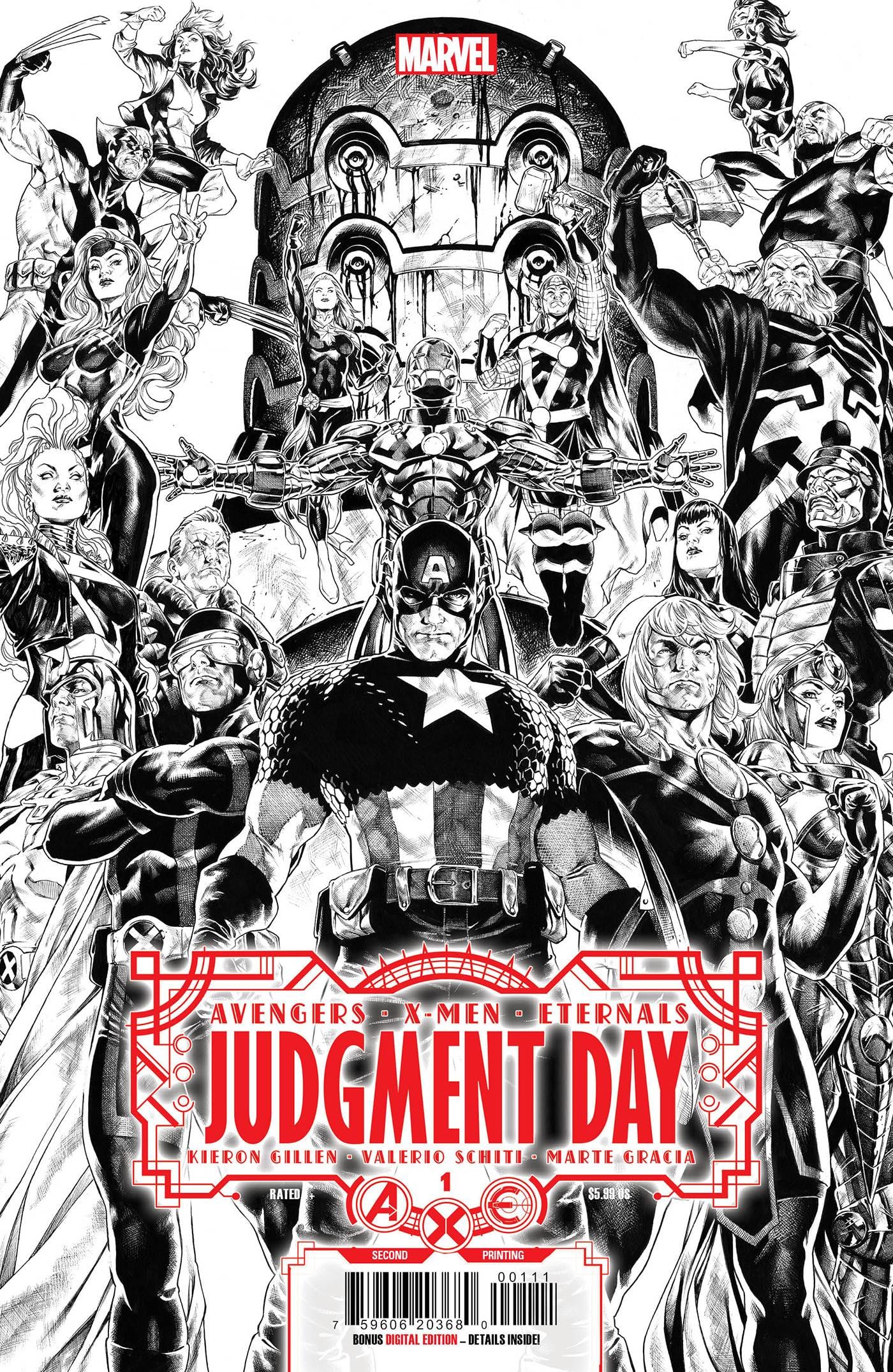 MARVEL PRH COMIC BOOK AXE JUDGMENT DAY #1 (OF 6) 2ND PTG BROOKS VARIANT