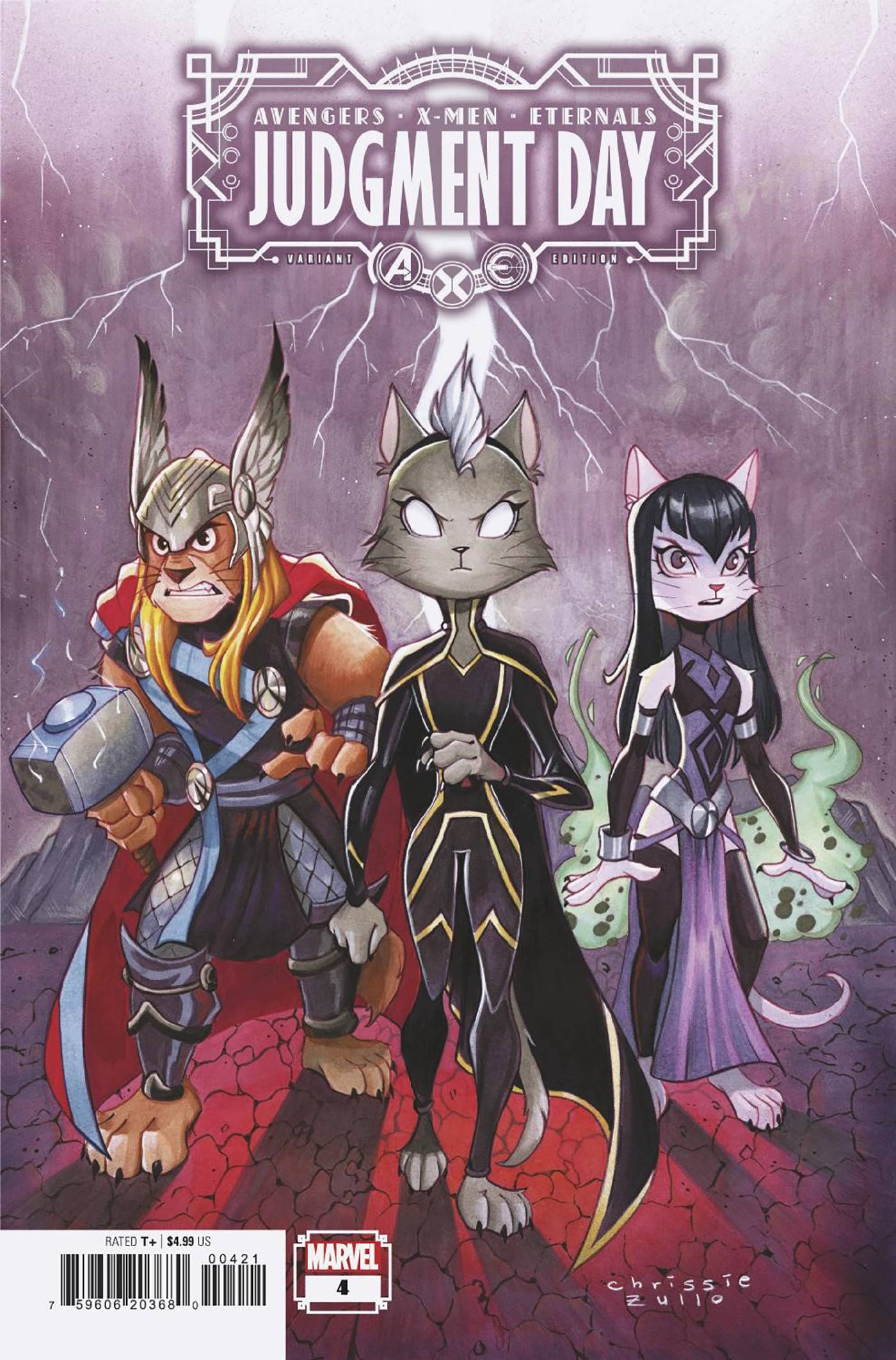 MARVEL PRH COMIC BOOK AXE JUDGMENT DAY #4 (OF 6) ZULLO CAT VARIANT (RES)