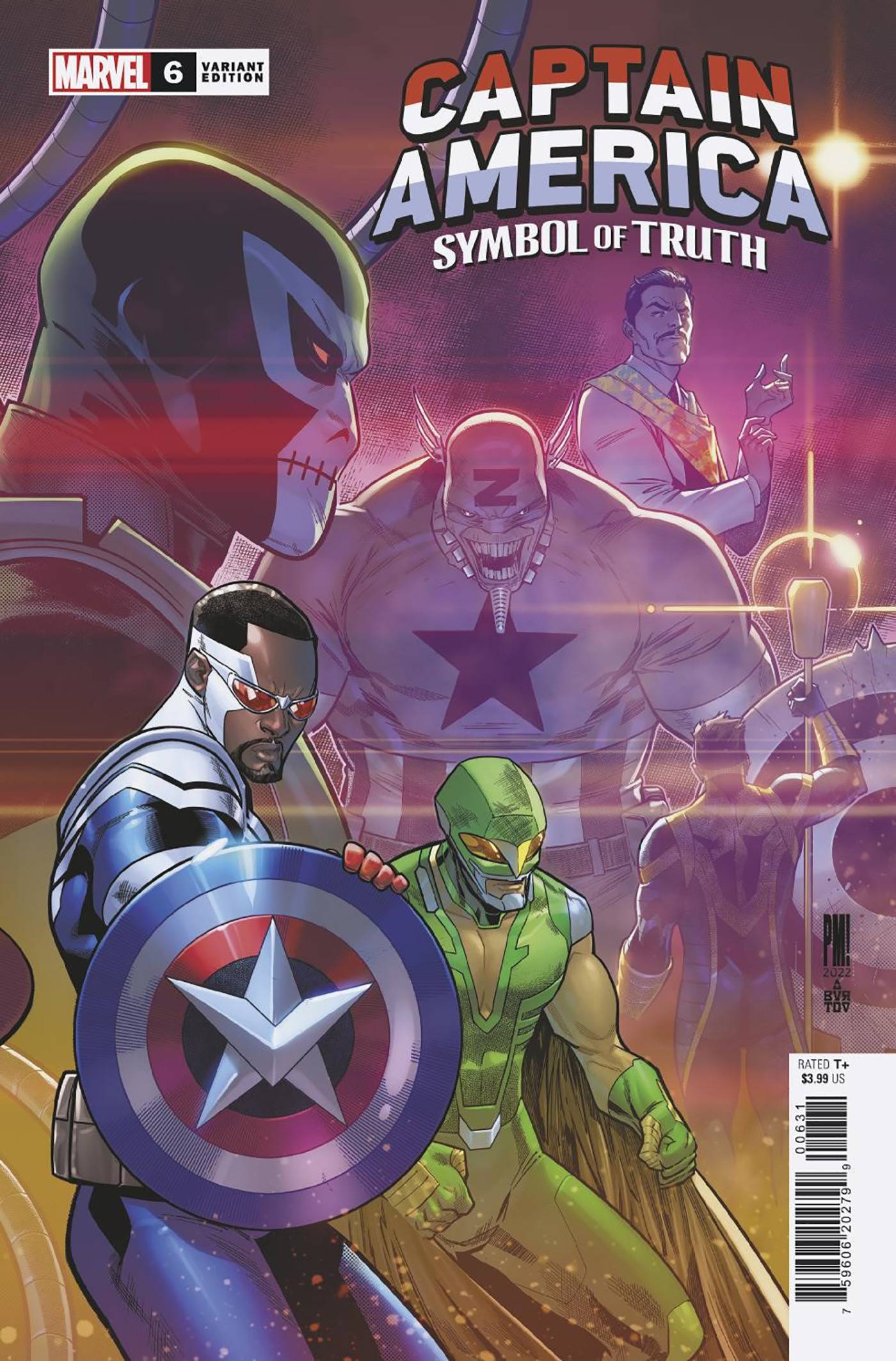 MARVEL PRH COMIC BOOK CAPTAIN AMERICA SYMBOL OF TRUTH #6 MEDINA CONNECTING COVER VARIANT