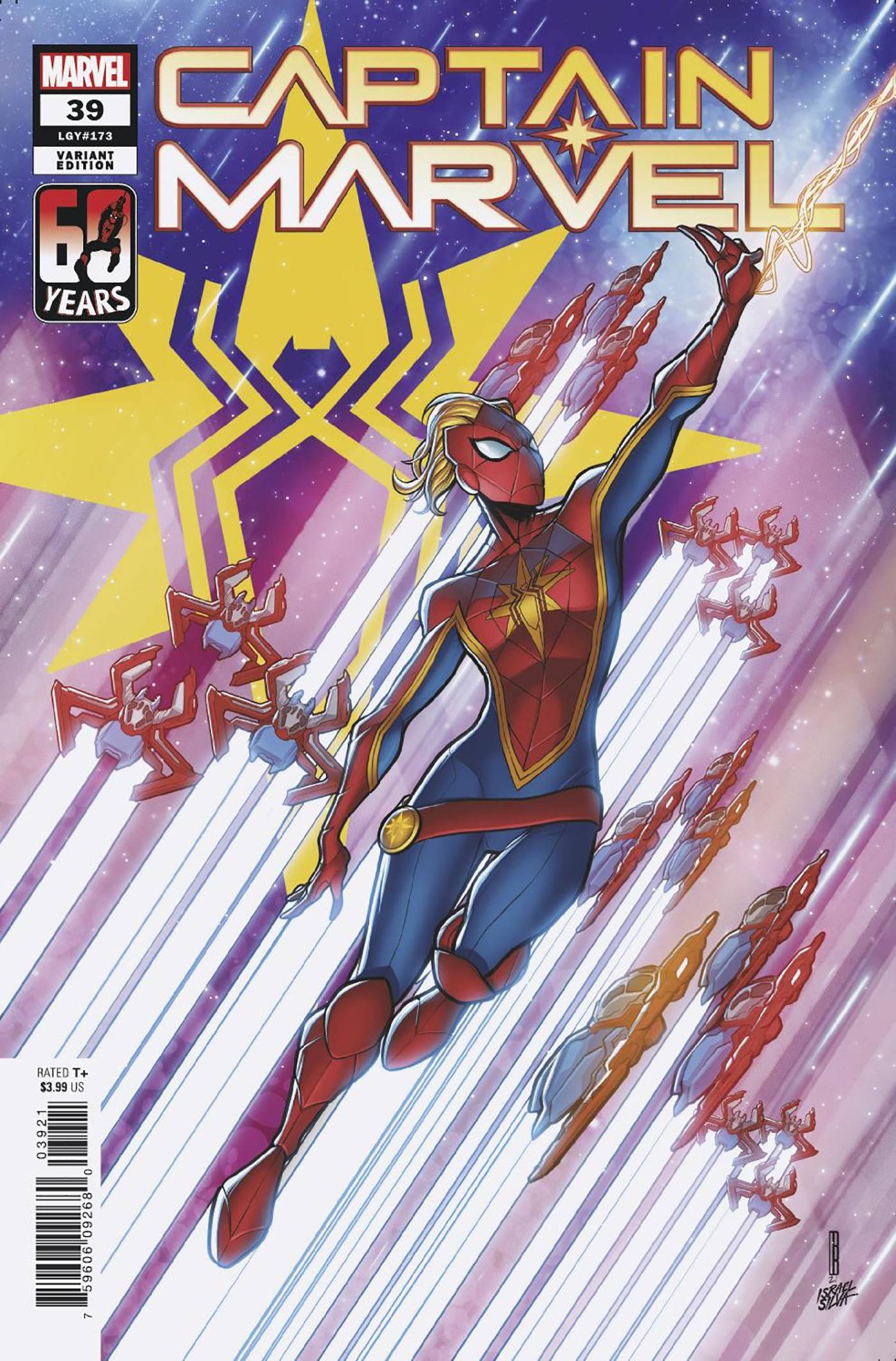 MARVEL PRH COMIC BOOK CAPTAIN MARVEL #39 BALDEON SPIDER-MAN VARIANT