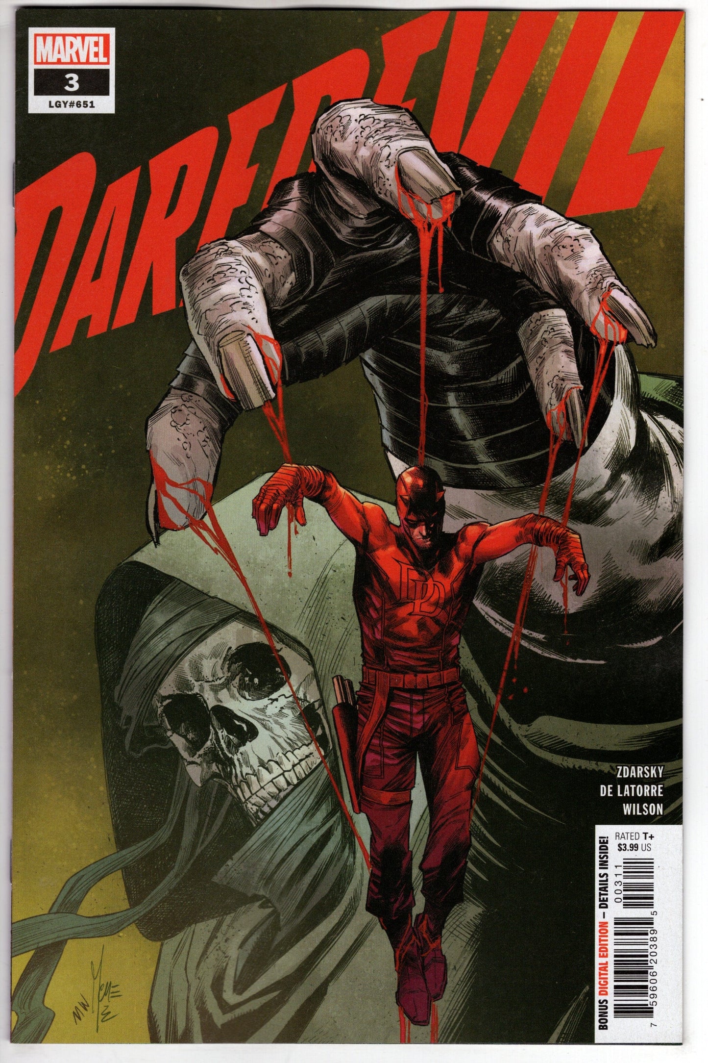 MARVEL PRH COMIC BOOK DAREDEVIL #3 (RES)
