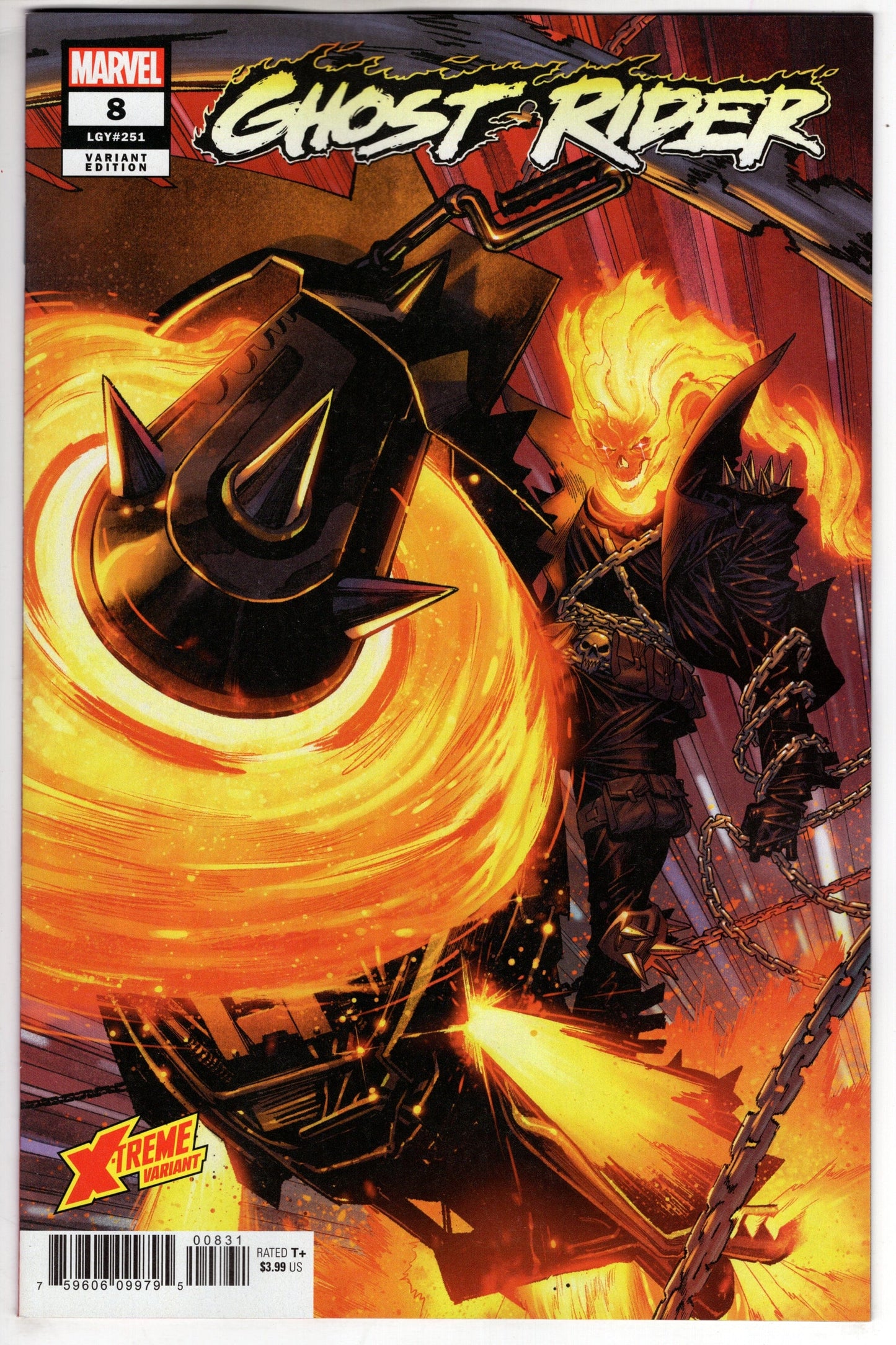 MARVEL PRH COMIC BOOK Ghost Rider #8 Coccolo X-Treme Marvel Variant