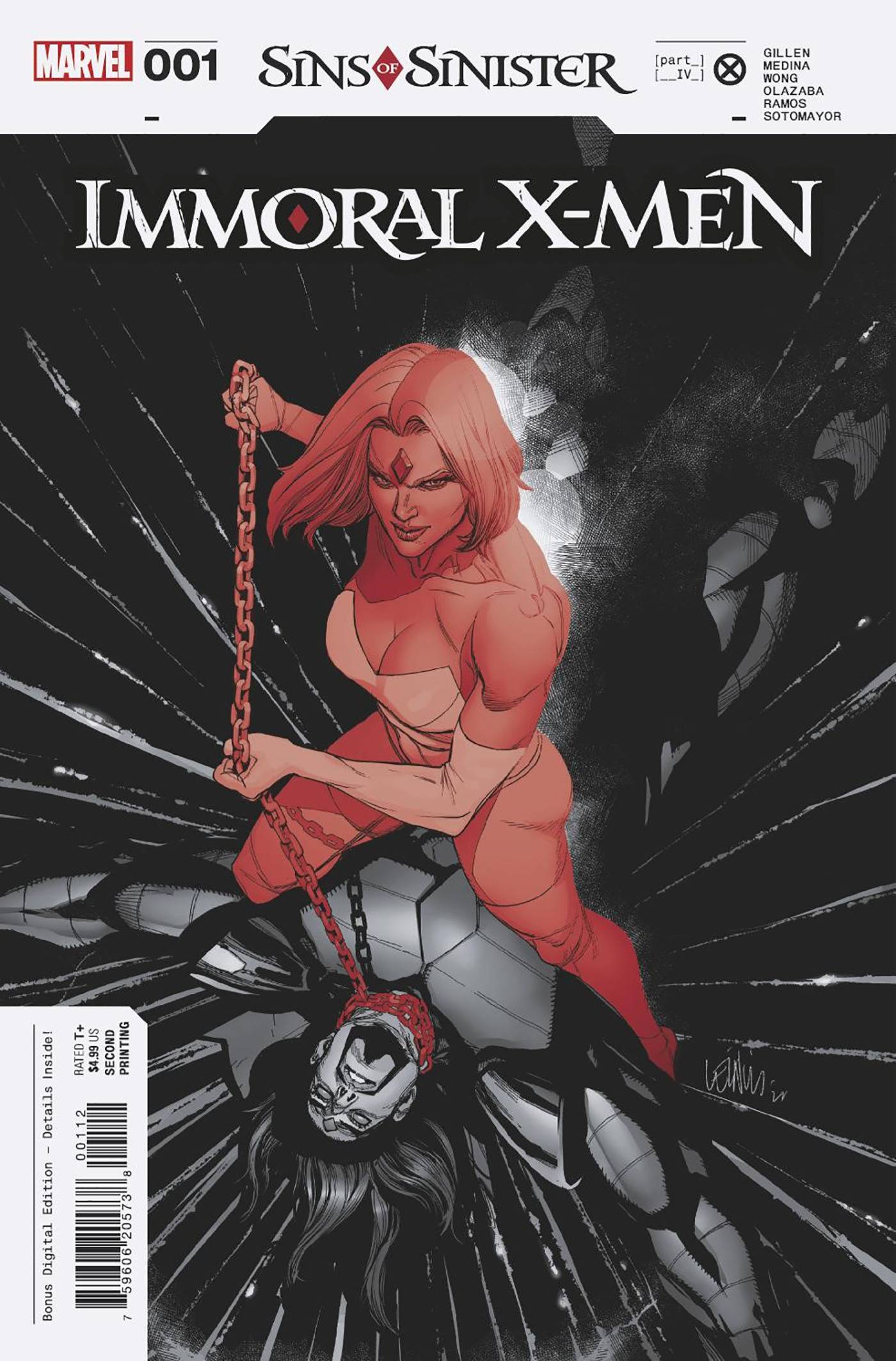 MARVEL PRH COMIC BOOK IMMORAL X-MEN #1 (OF 3) 2ND PTG LEINIL YU VAR