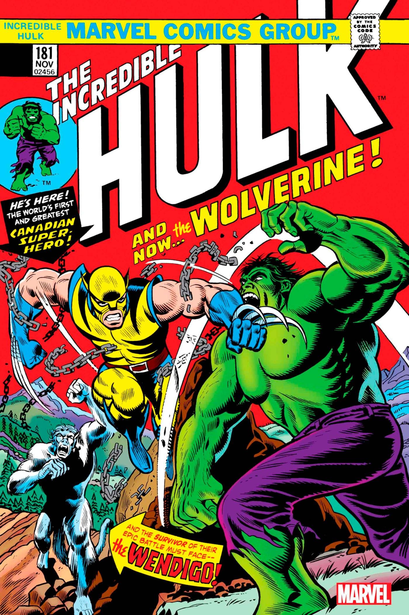 MARVEL PRH COMIC BOOK INCREDIBLE HULK #181 FACSIMILE EDITION FOIL VAR
