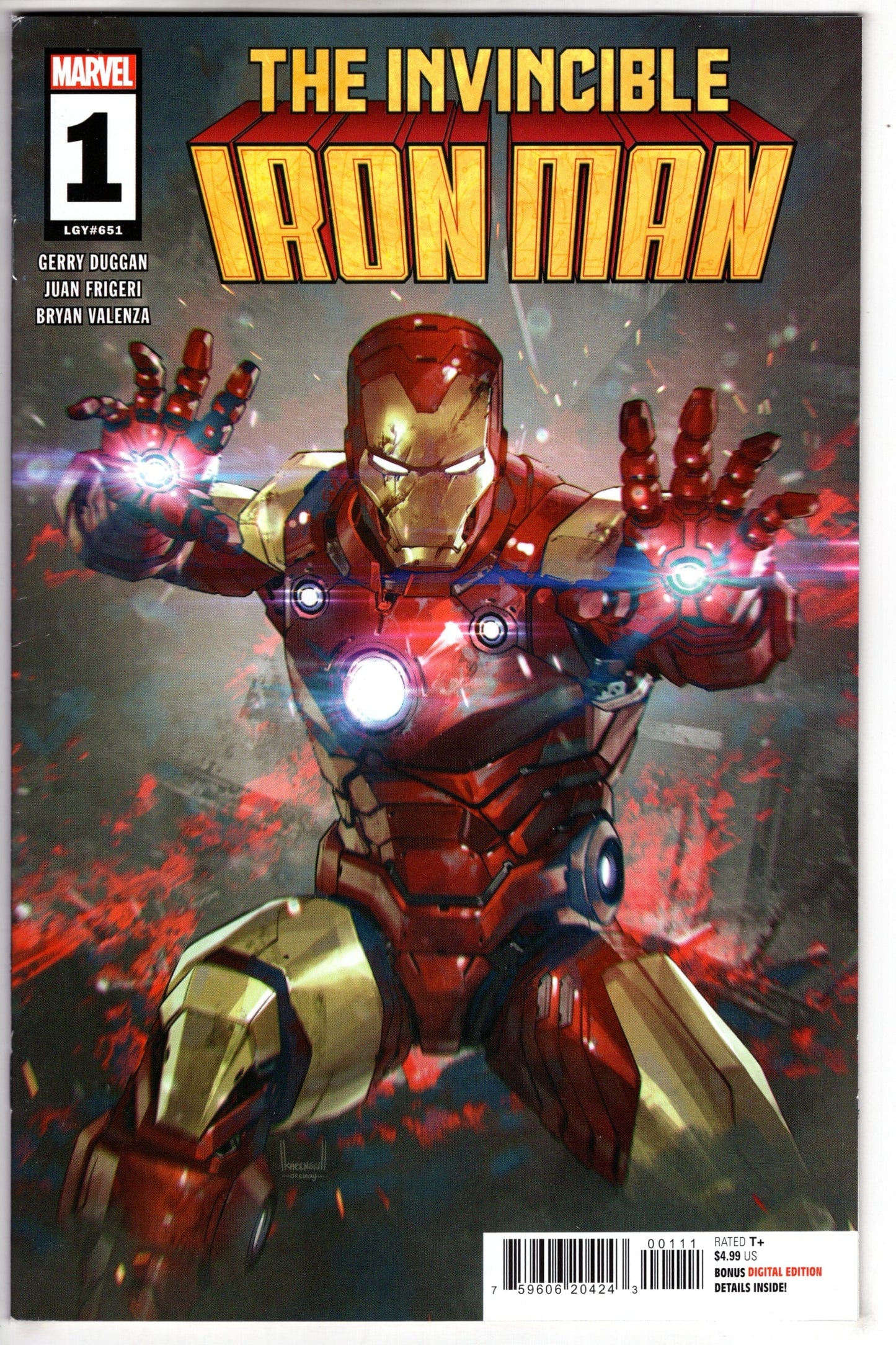 MARVEL PRH COMIC BOOK INVINCIBLE IRON MAN #1