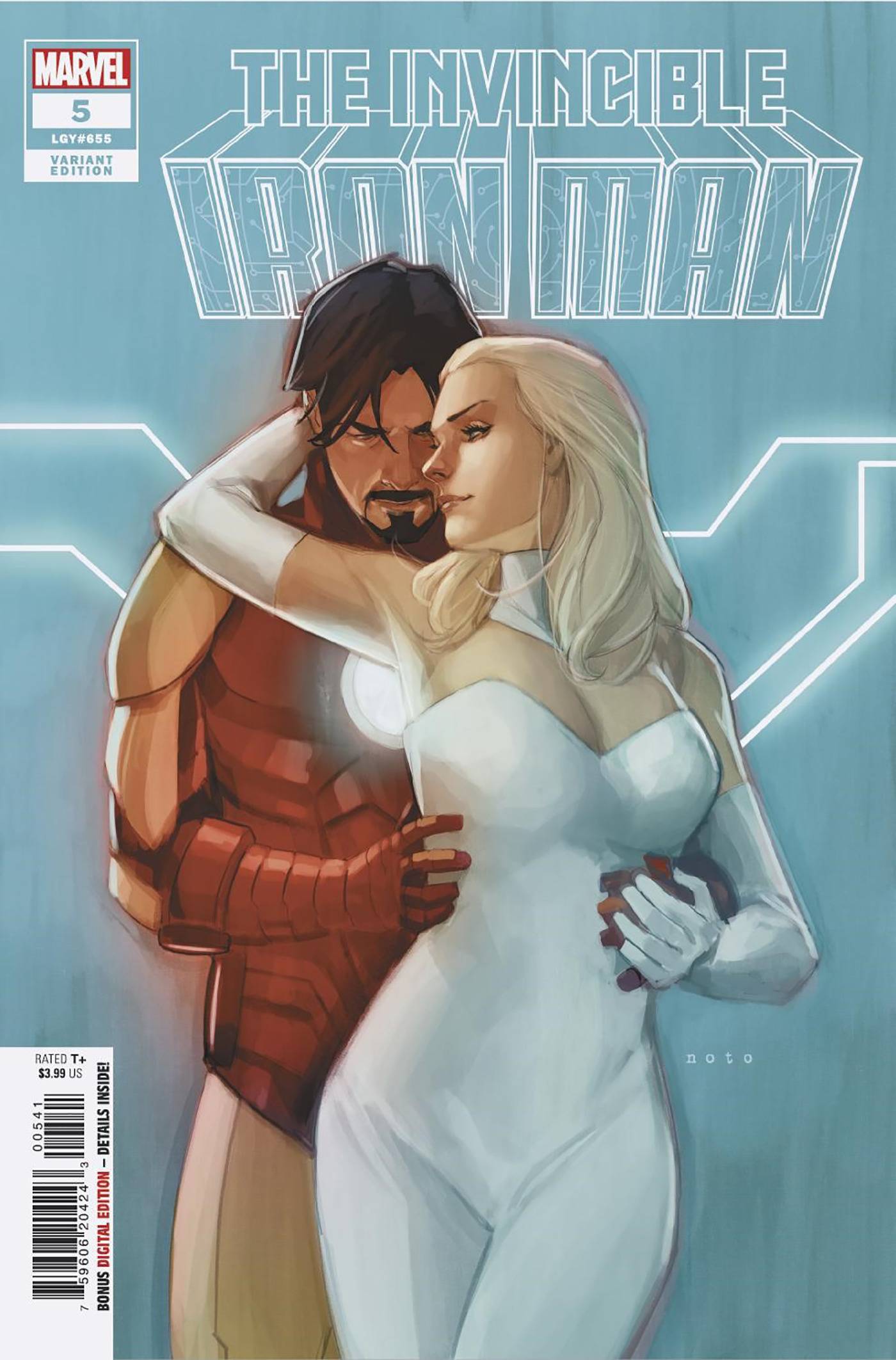 MARVEL PRH COMIC BOOK INVINCIBLE IRON MAN #5 NOTO VAR