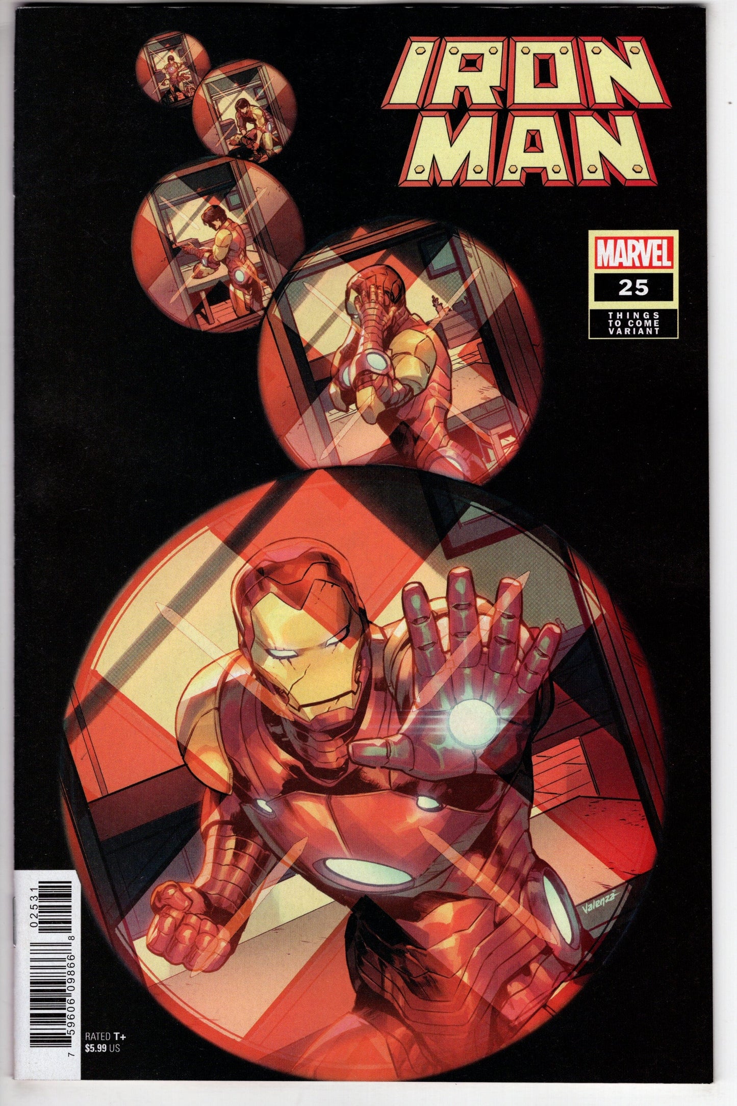 MARVEL PRH COMIC BOOK IRON MAN #25 FRIGERI FORESHADOW VARIANT