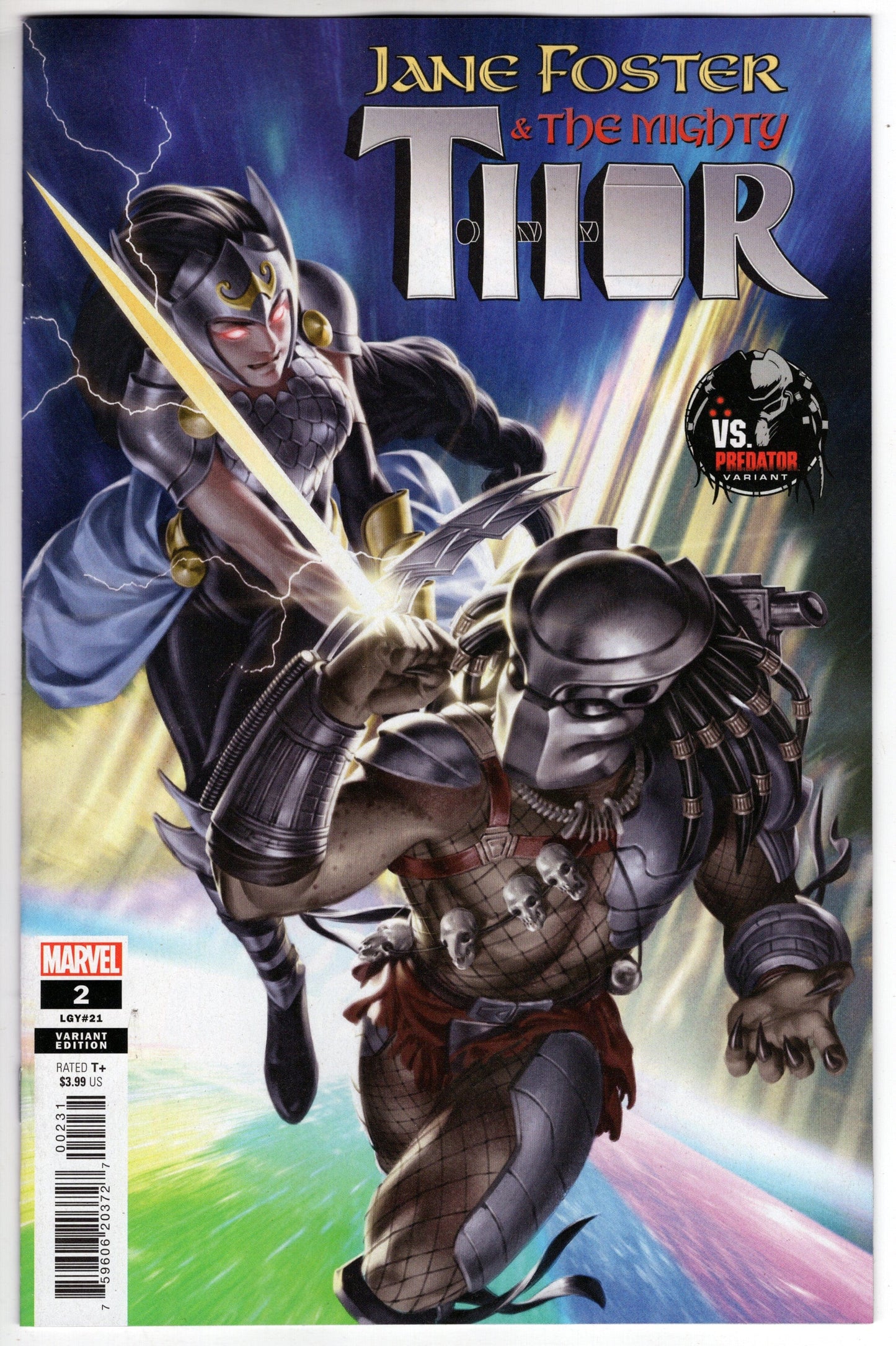 MARVEL PRH COMIC BOOK Jane Foster Mighty Thor #2 (Of 5) Junggeun Yoon Predator Variant