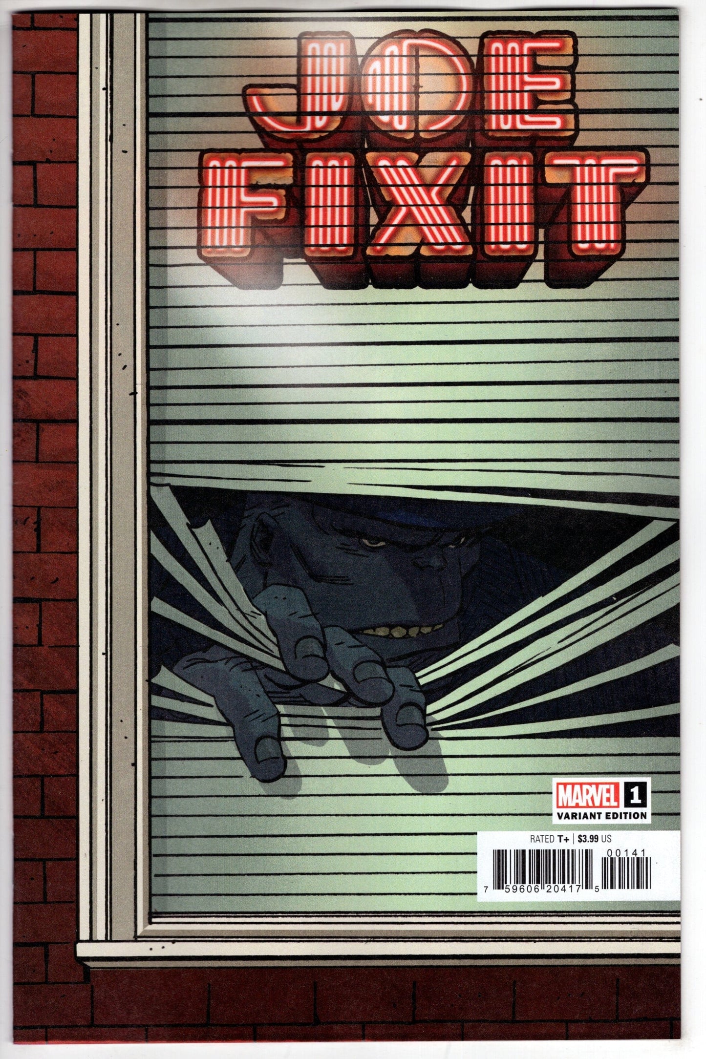 MARVEL PRH COMIC BOOK JOE FIXIT #1 REILLY WINDOWSHADES VARIANT