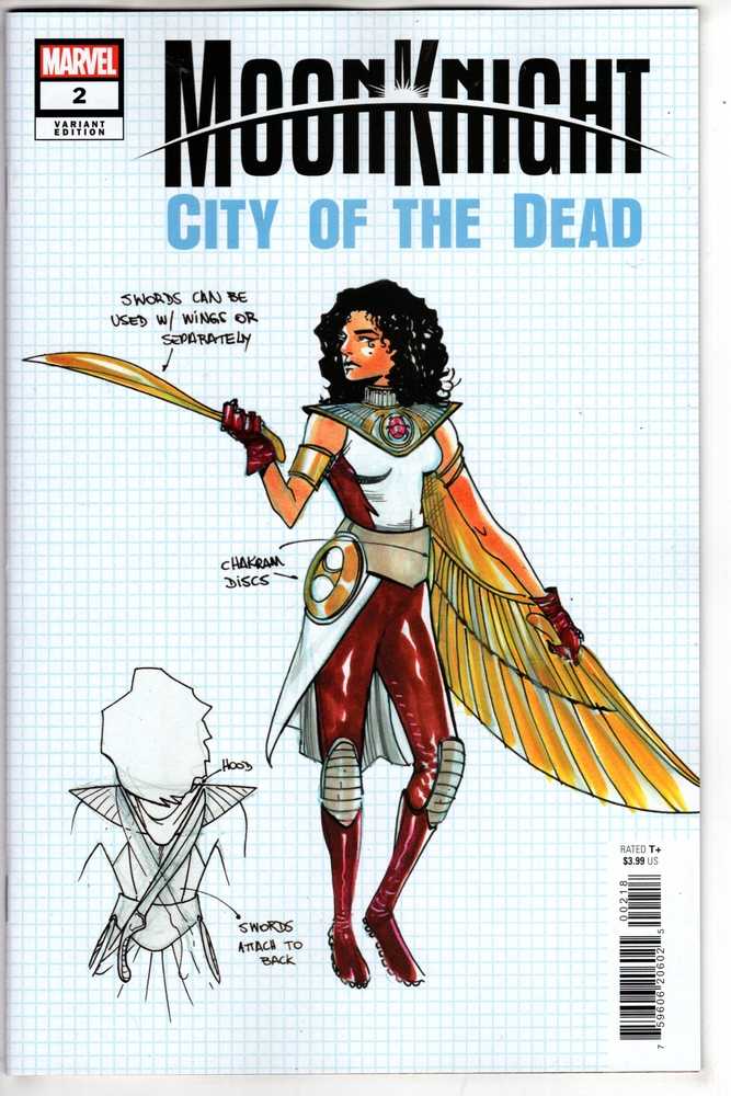MARVEL PRH COMIC BOOK Moon Knight: City Of The Dead 2 Marcelo Ferreira Design Variant