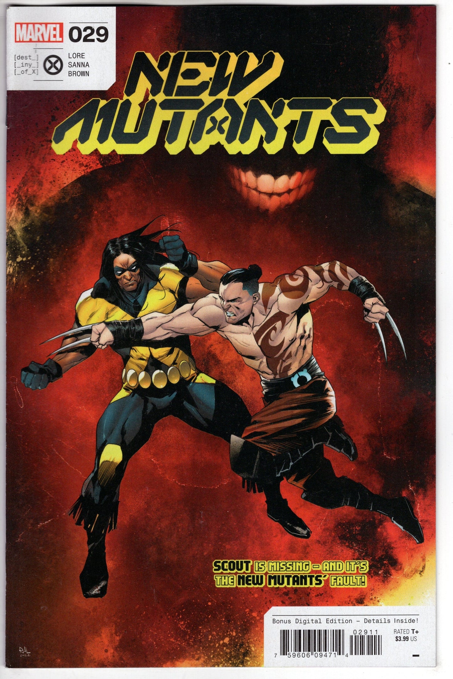 MARVEL PRH COMIC BOOK NEW MUTANTS #29