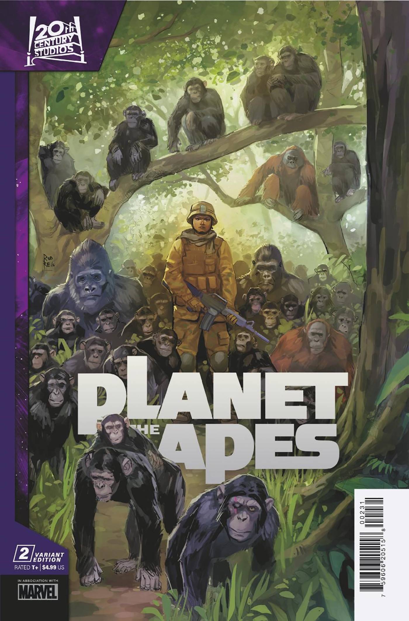 MARVEL PRH COMIC BOOK PLANET OF THE APES #2 REIS VAR