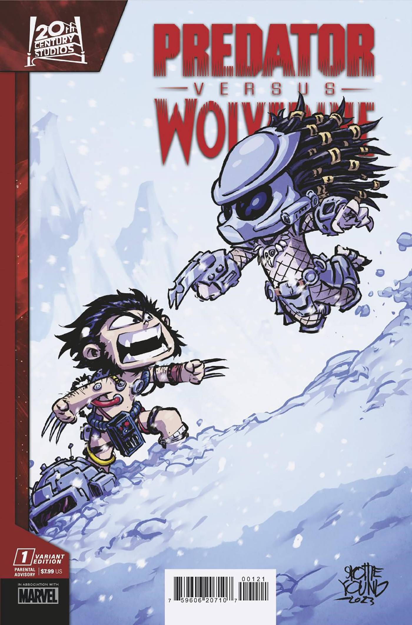 MARVEL PRH COMIC BOOK PREDATOR VS WOLVERINE #1 SKOTTIE YOUNG VAR