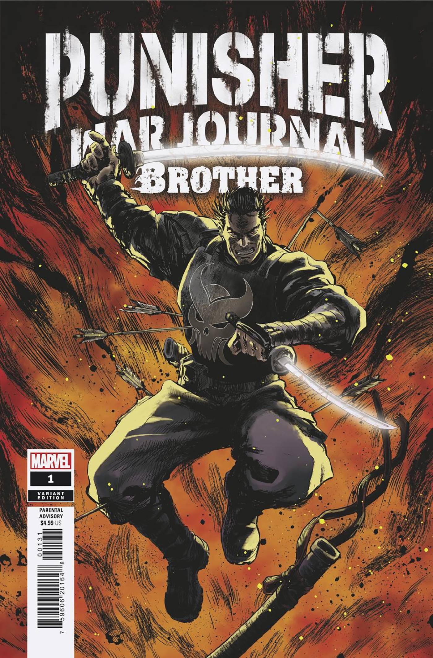MARVEL PRH COMIC BOOK PUNISHER WAR JOURNAL BROTHER #1 SUPERLOG VARIANT