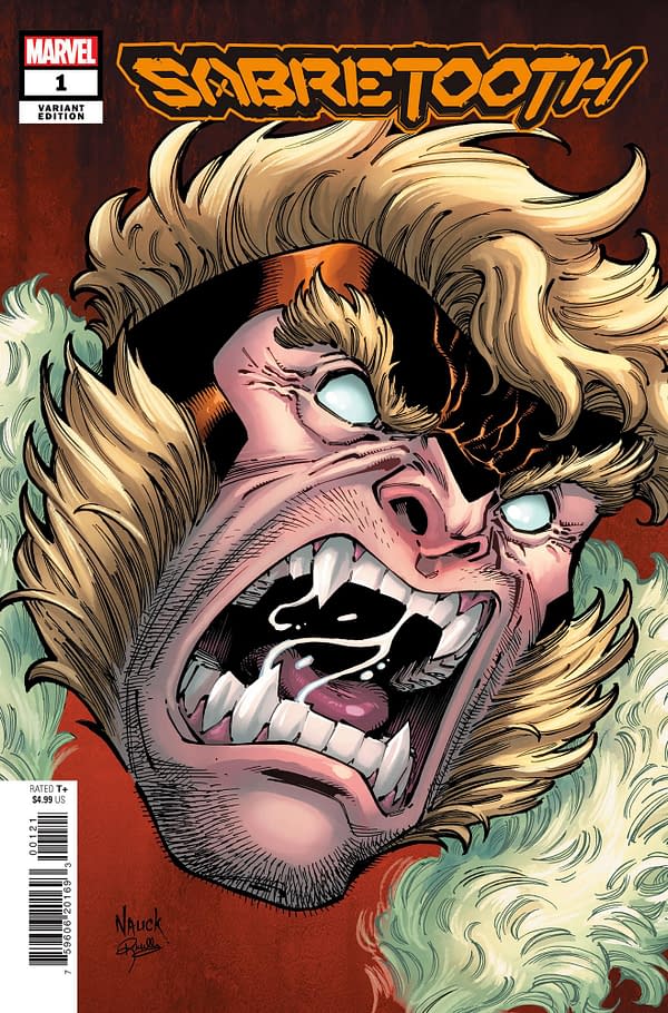 MARVEL PRH COMIC BOOK SABRETOOTH #1 NAUCK HEADSHOT VAR