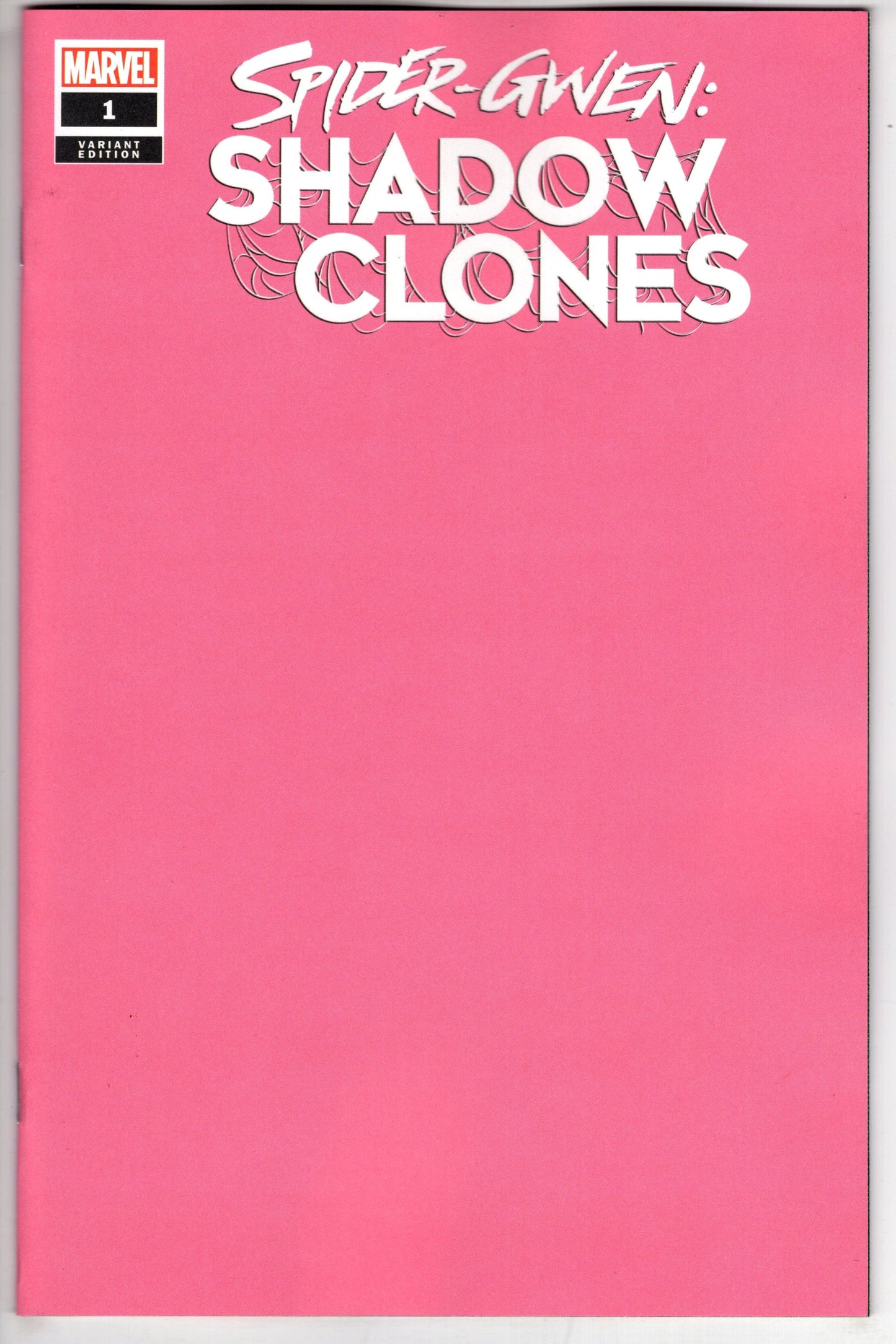 MARVEL PRH COMIC BOOK SPIDER-GWEN SHADOW CLONES #1 PINK BLANK VAR