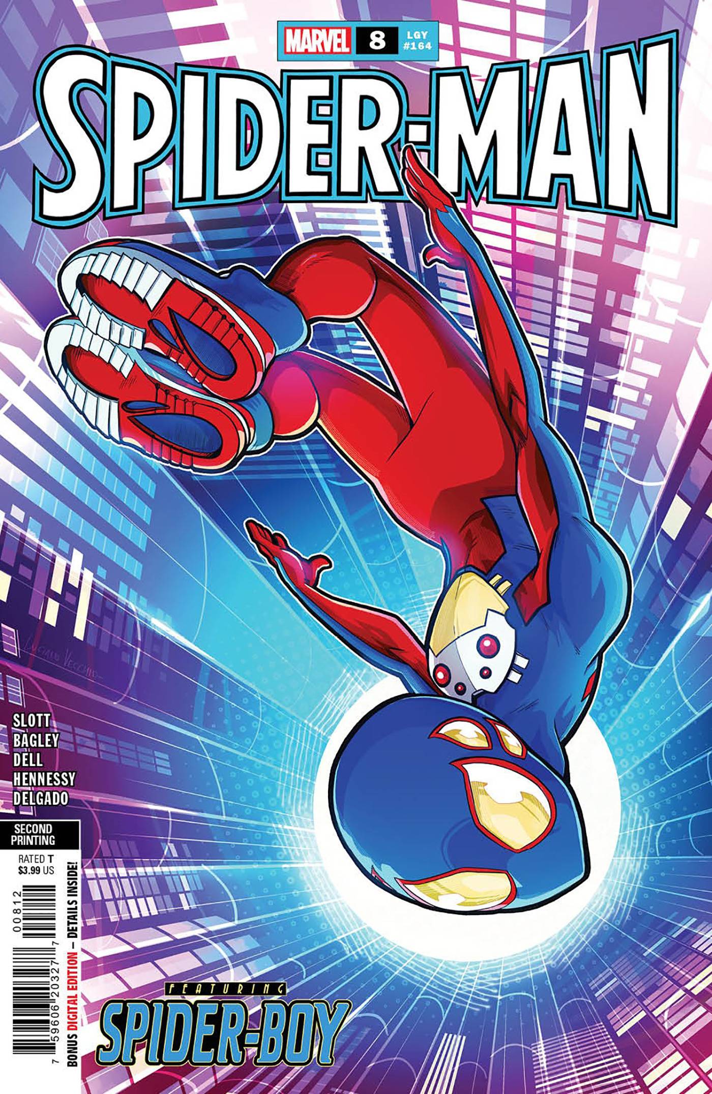 MARVEL PRH COMIC BOOK SPIDER-MAN #8 2ND PTG LUCIANO VECCHIO VAR