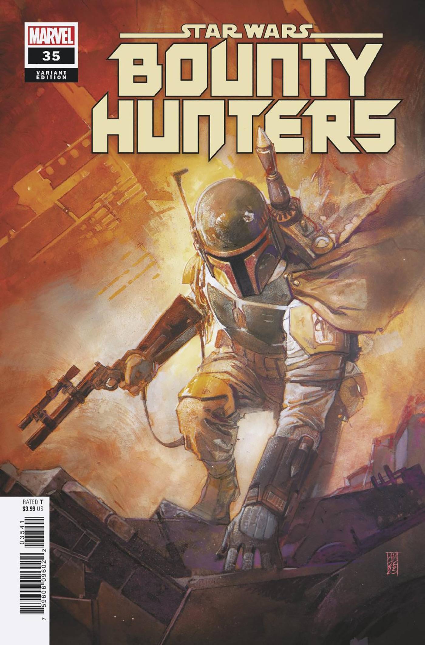 MARVEL PRH COMIC BOOK STAR WARS BOUNTY HUNTERS #35 ALEX MALEEV BOBA FETT VAR