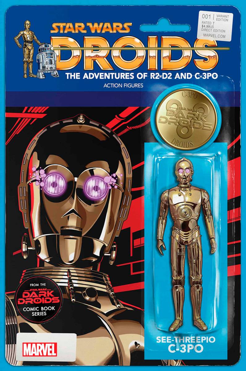 MARVEL PRH COMIC BOOK STAR WARS DARK DROIDS #1 JTC ACTION FIGURE VAR