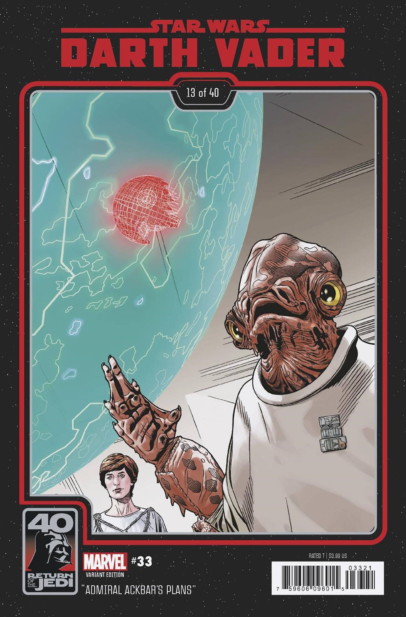 MARVEL PRH COMIC BOOK STAR WARS DARTH VADER #33 RETURN JEDI 40TH ANNIVERSARY VAR