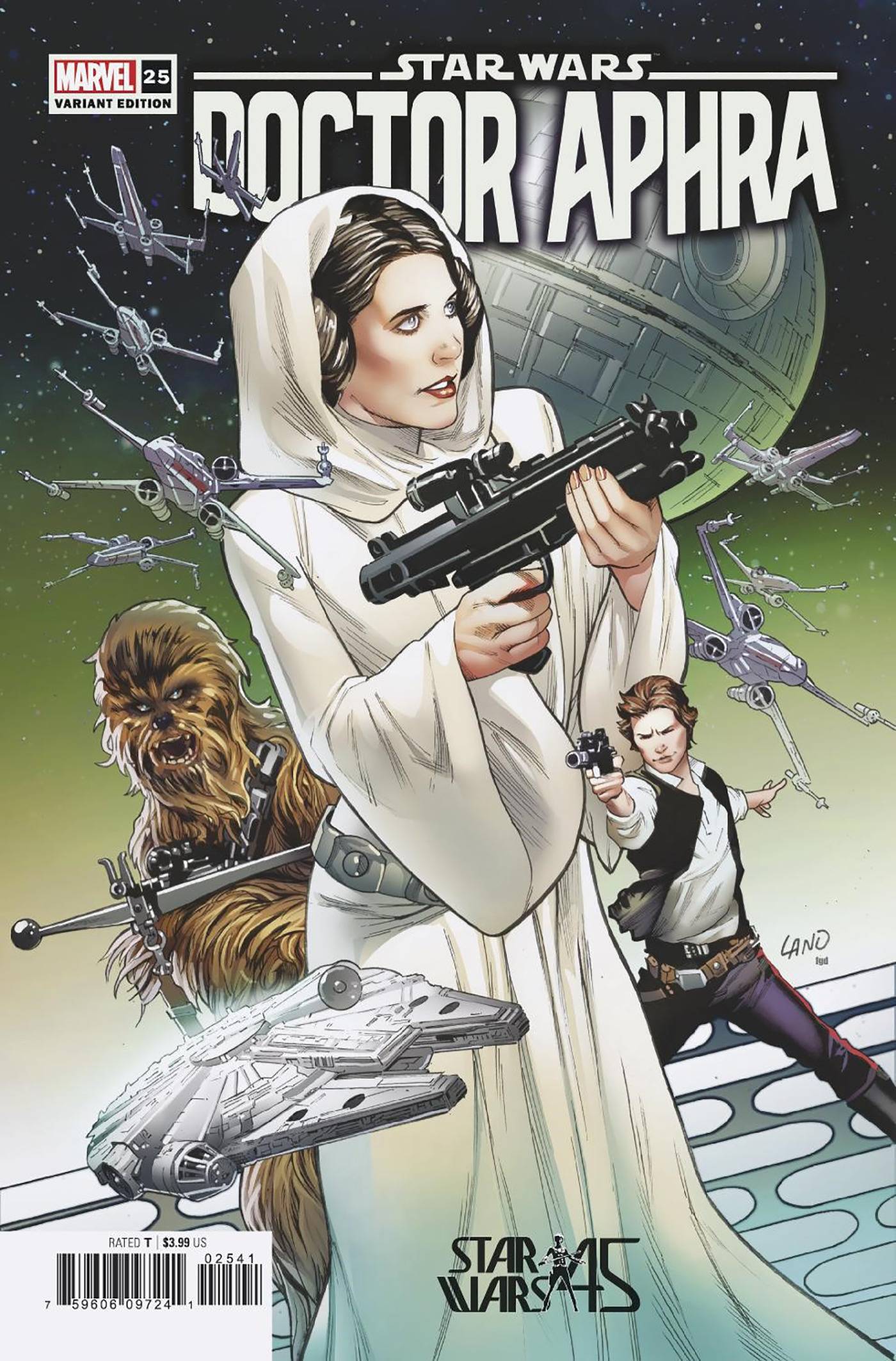 MARVEL PRH COMIC BOOK STAR WARS DOCTOR APHRA #25 LAND NEW HOPE 45TH ANNV VARIANT