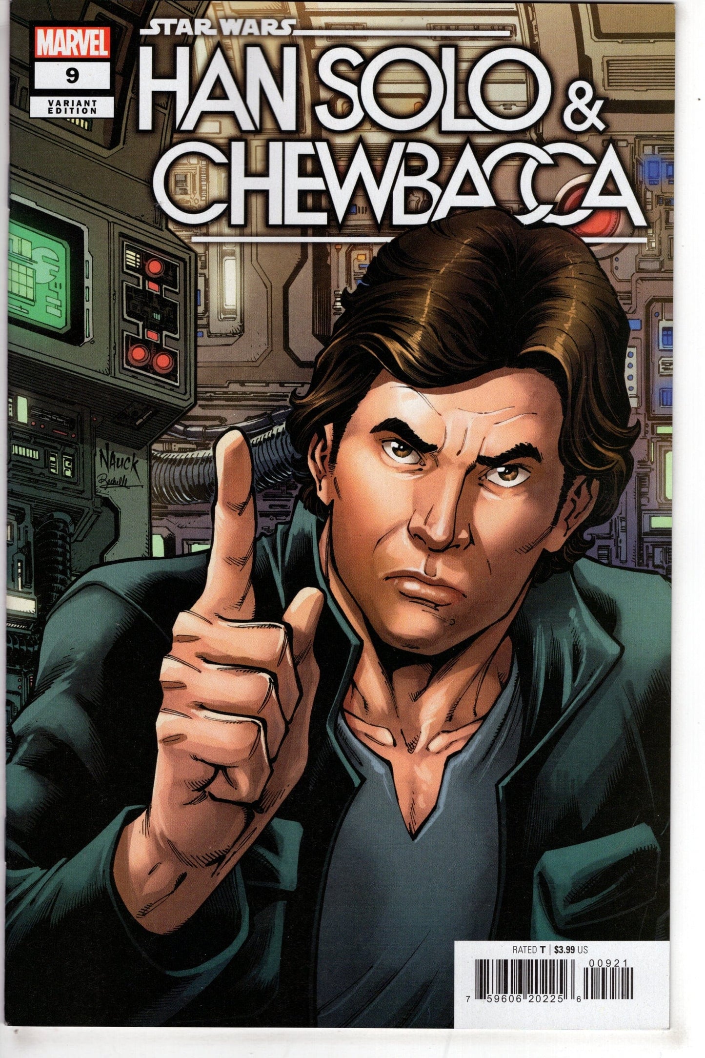 MARVEL PRH COMIC BOOK STAR WARS HAN SOLO CHEWBACCA #9 NAUCK Variant