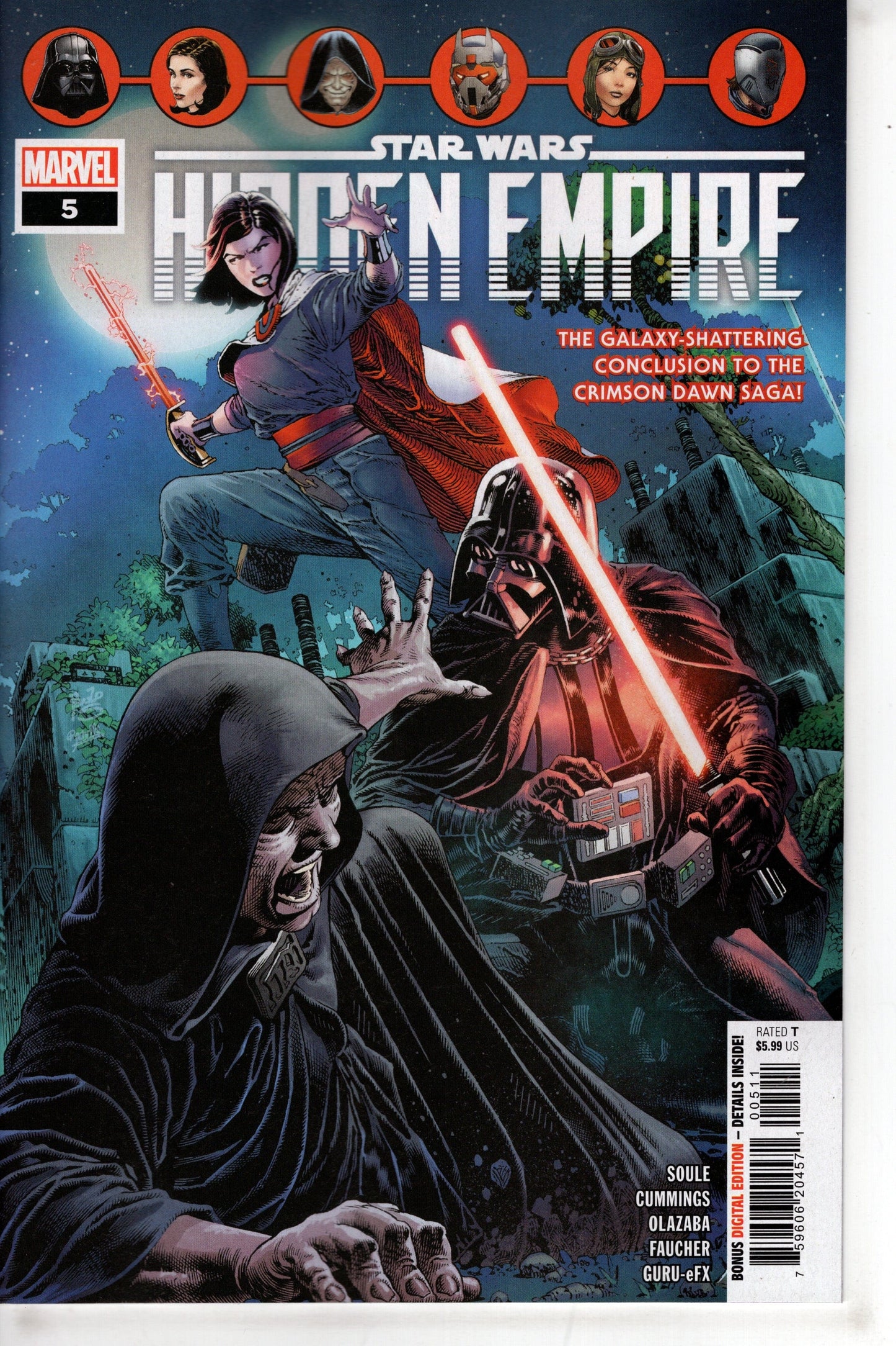 MARVEL PRH COMIC BOOK STAR WARS HIDDEN EMPIRE #5 (OF 5)