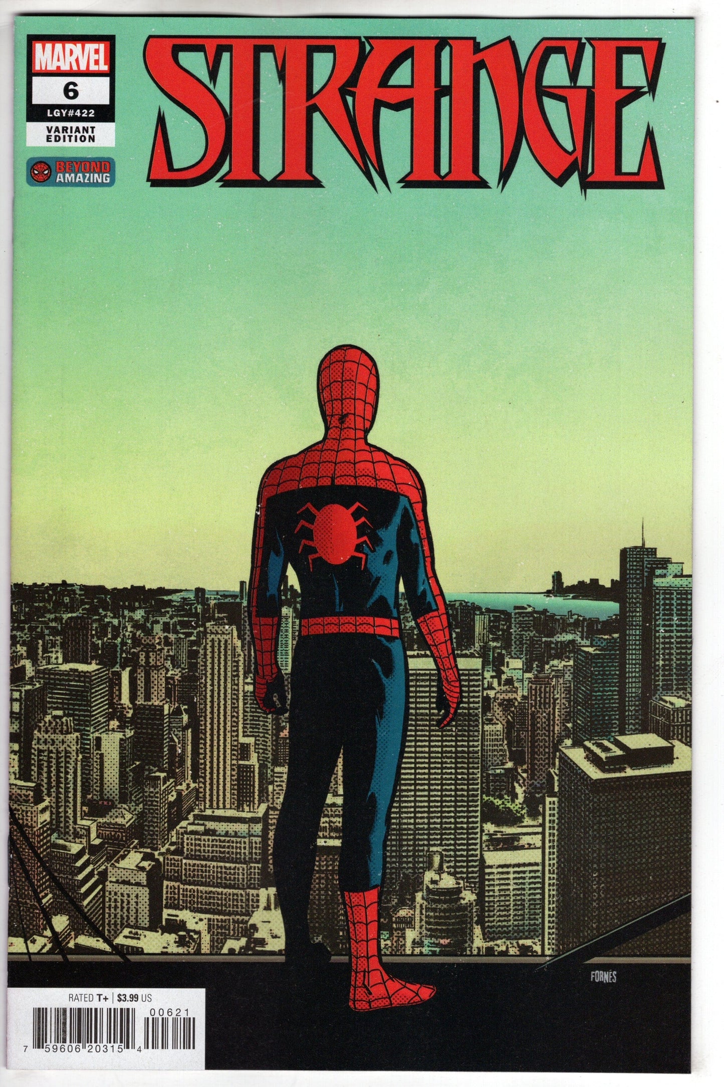 MARVEL PRH COMIC BOOK STRANGE #6 FORNES BEYOND AMAZING SPIDER-MAN VARIANT (RES)