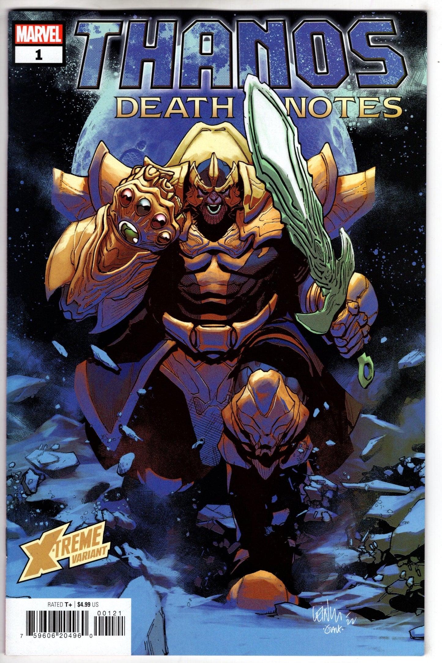 MARVEL PRH COMIC BOOK THANOS DEATH NOTES #1 YU X-TREME MARVEL VARIANT