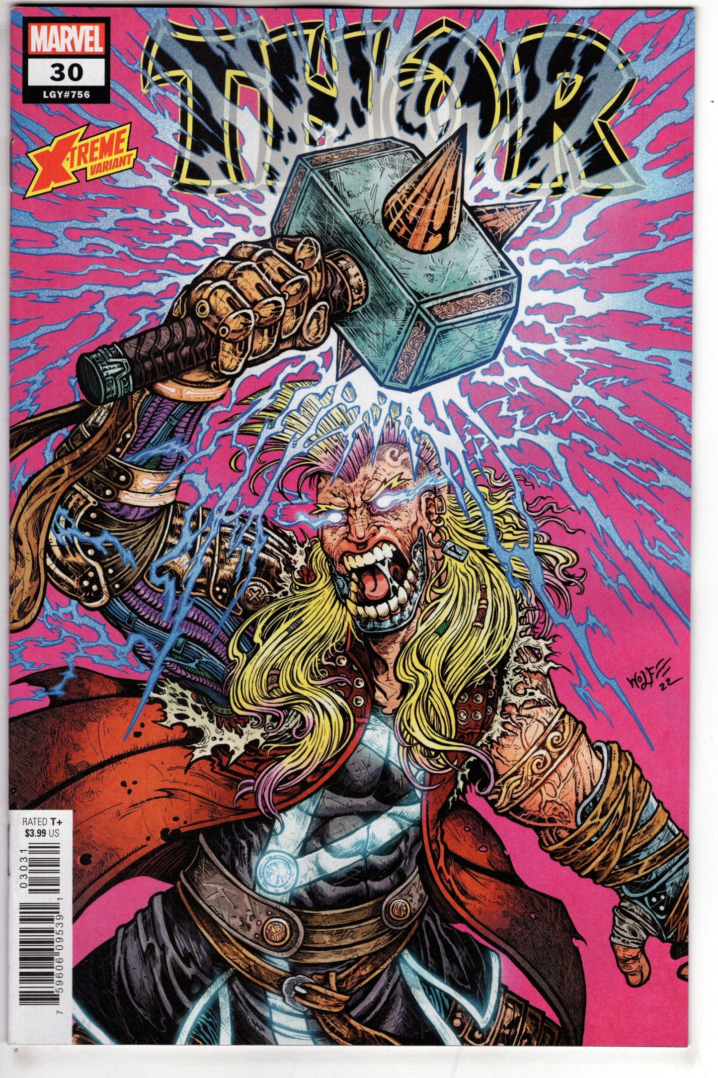 MARVEL PRH COMIC BOOK THOR #30 WOLF X-TREME MARVEL VAR