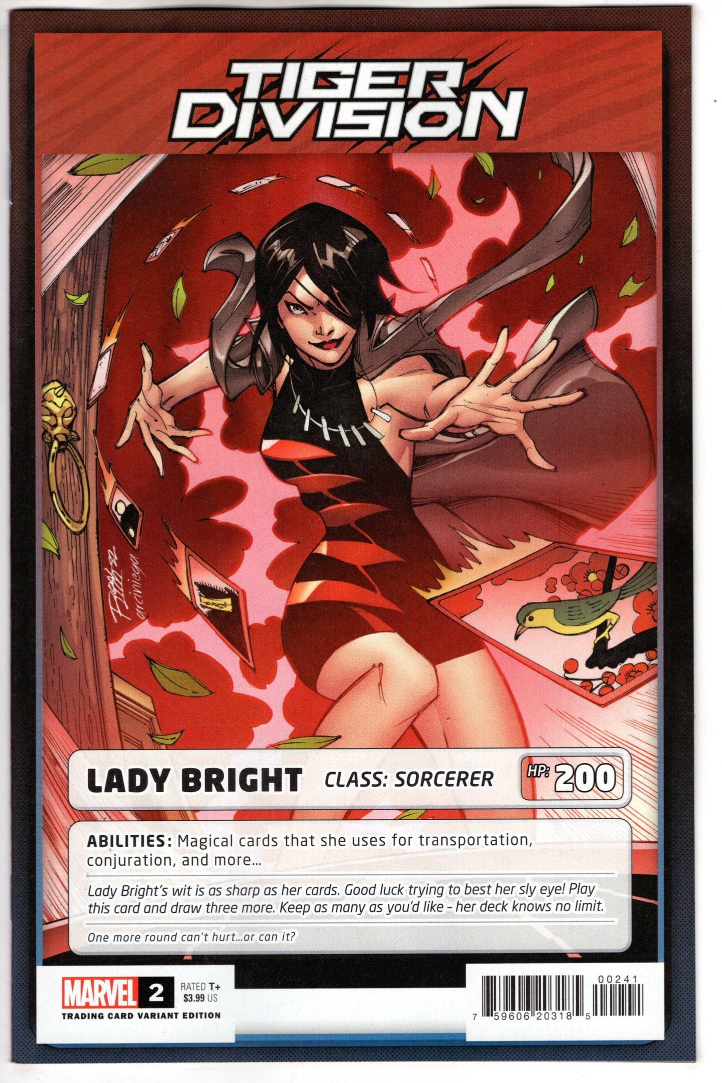 MARVEL PRH COMIC BOOK TIGER DIVISION #2 (OF 5) RON LIM TRADING CARD VARIANT