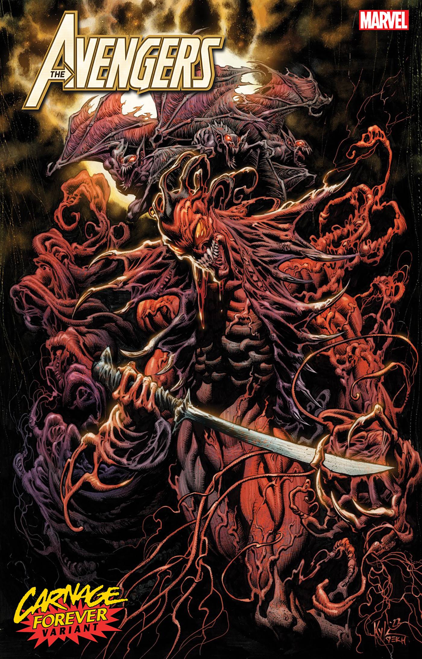 MARVEL PRH COMIC BOOK VF/NM AVENGERS #54 HOTZ CARNAGE FOREVER VAR